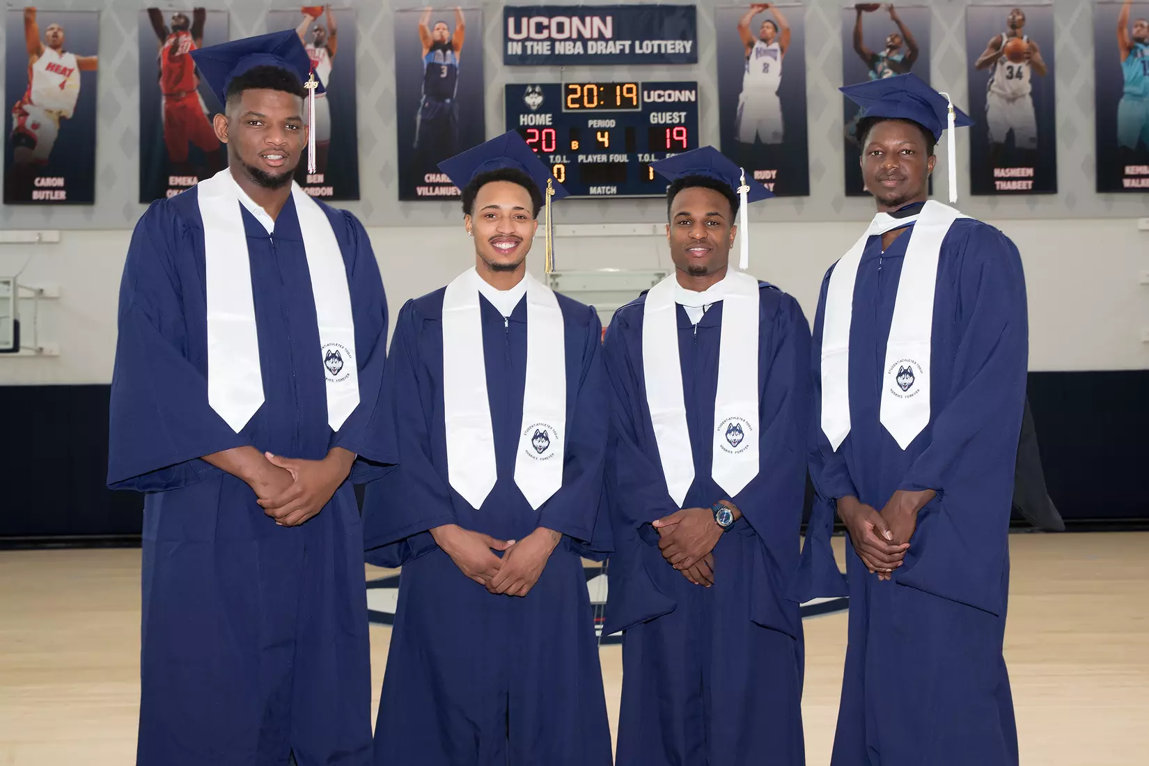 Eric Cobb, Jalen Adams, Tarin Smith,Kassoum Yakwe (Basketball)