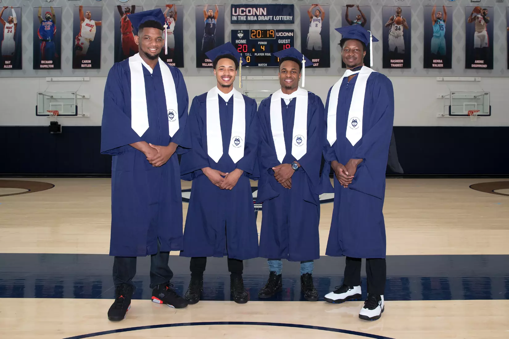 Eric Cobb, Jalen Adams, Tarin Smith,Kassoum Yakwe (Basketball)