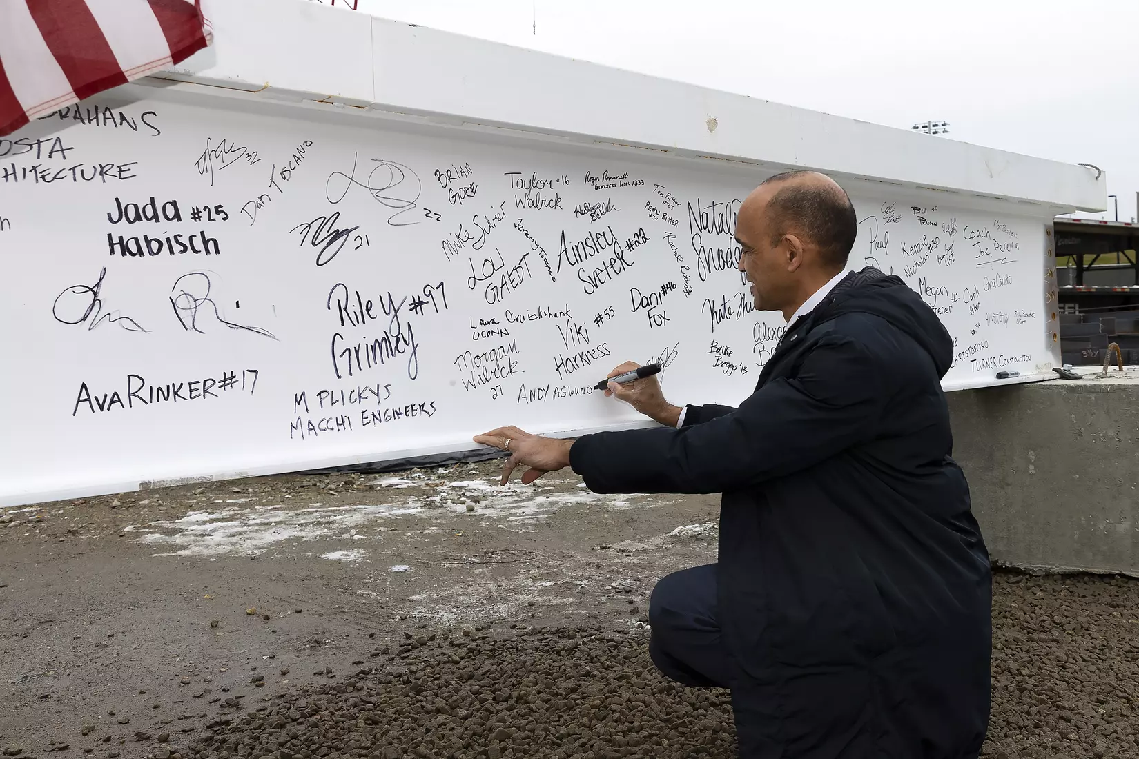 UConn Hockey Arena Topping-Off Ceremony 12/10/21