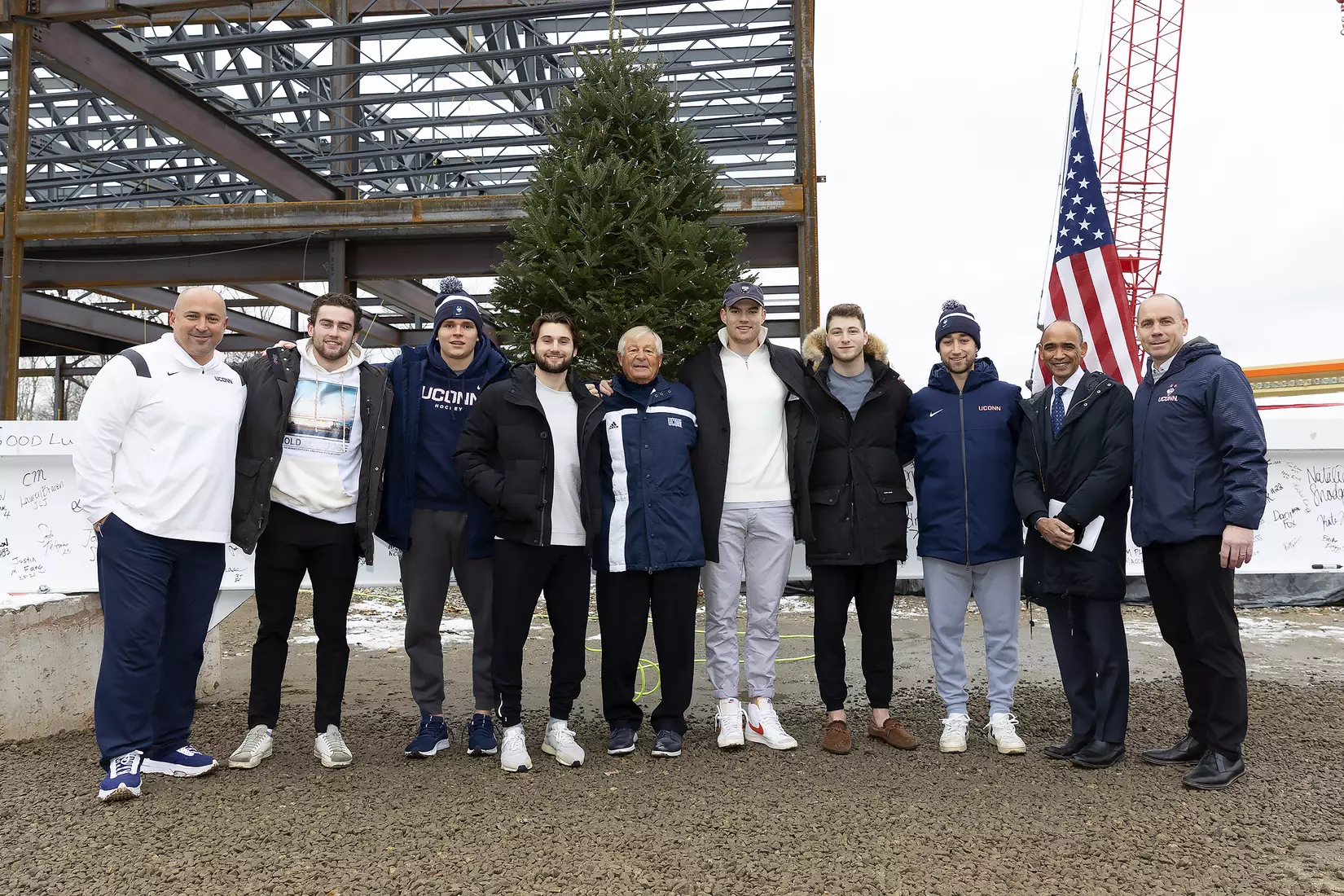 UConn Hockey Arena Topping-Off Ceremony 12/10/21
