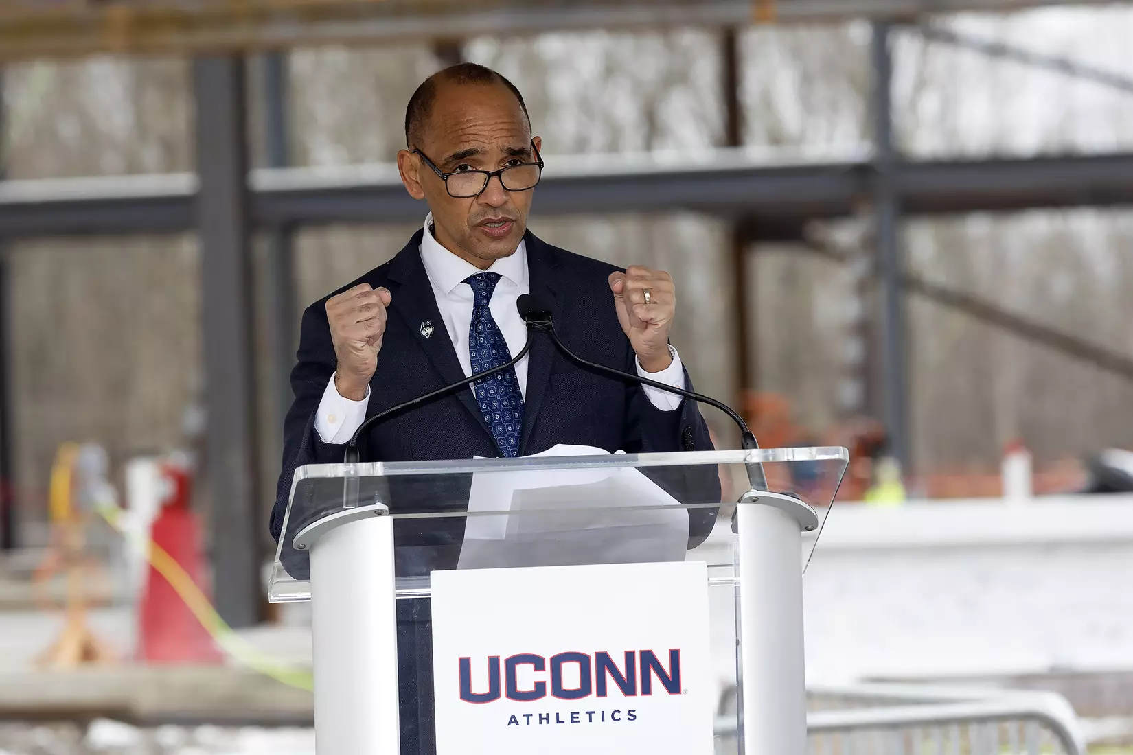 UConn Hockey Arena Topping-Off Ceremony 12/10/21