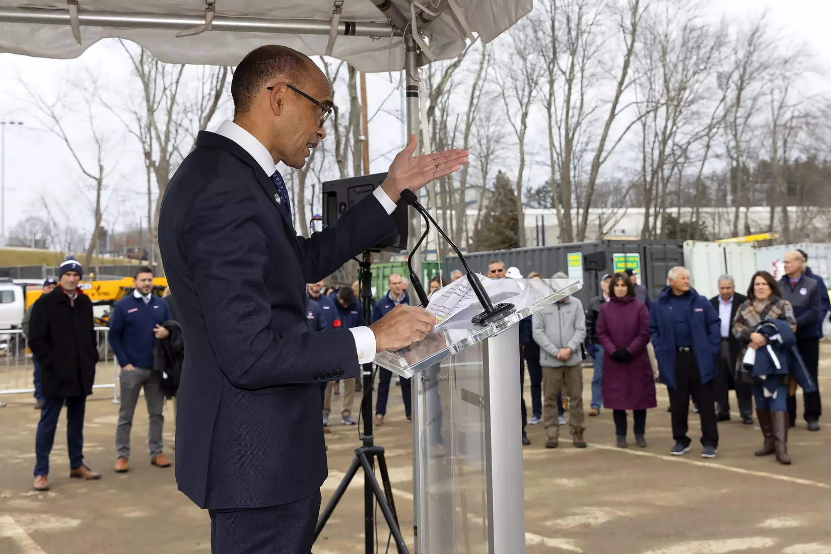 UConn Hockey Arena Topping-Off Ceremony 12/10/21