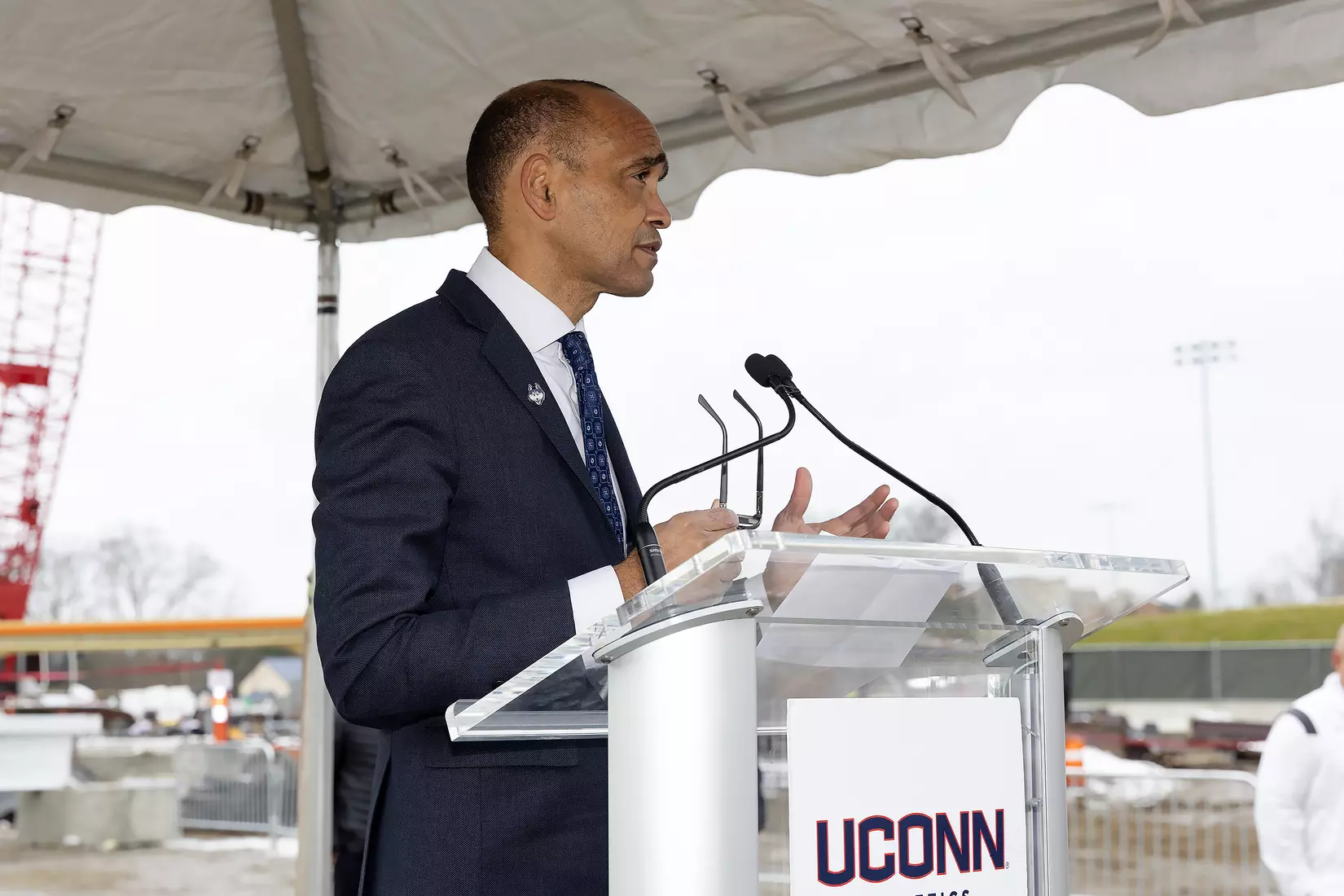 UConn Hockey Arena Topping-Off Ceremony 12/10/21