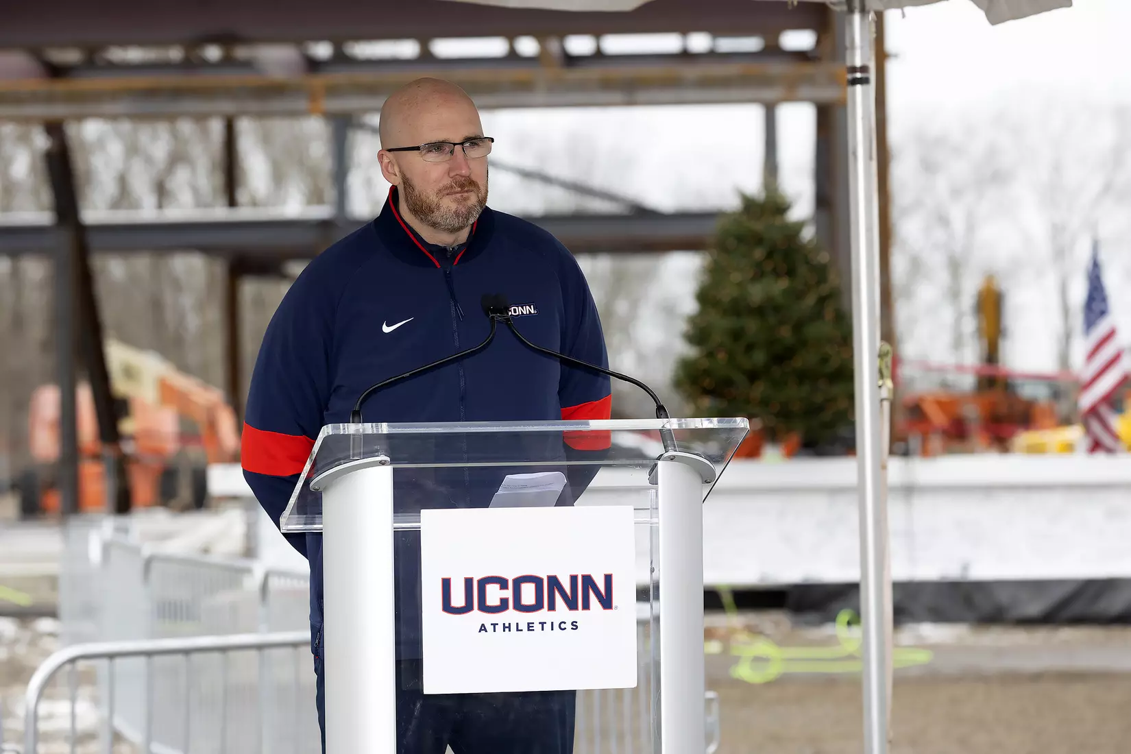 UConn Hockey Arena Topping-Off Ceremony 12/10/21