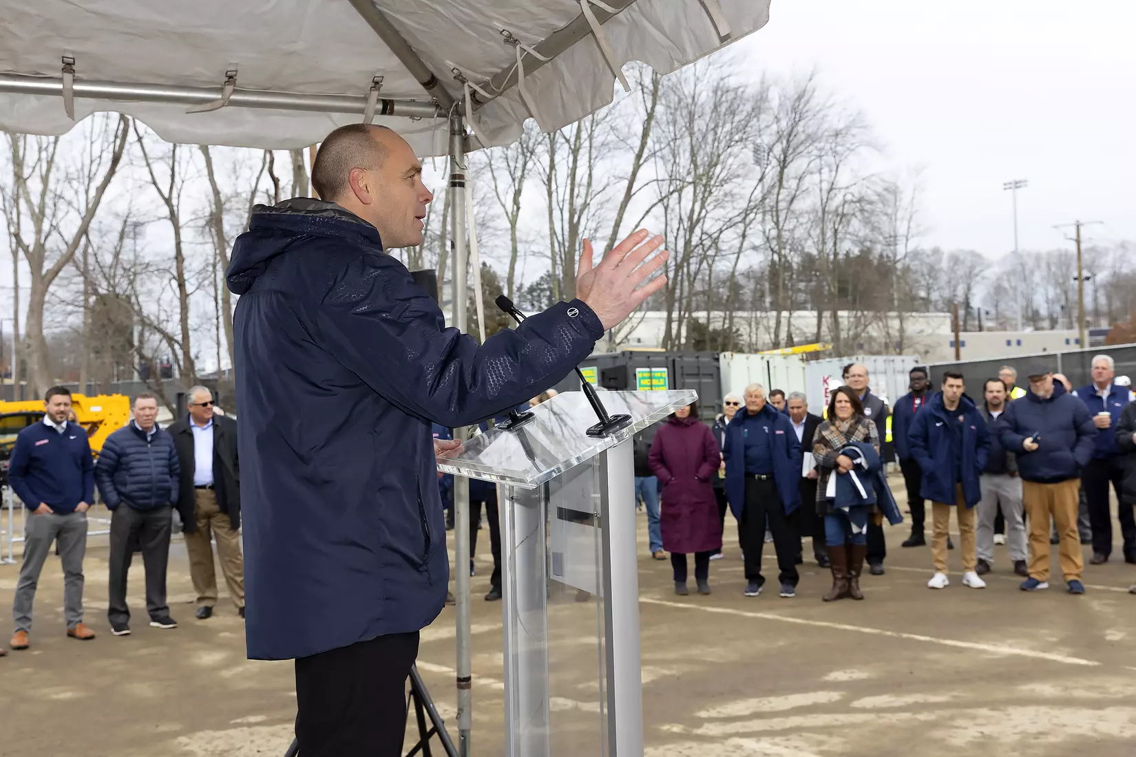 UConn Hockey Arena Topping-Off Ceremony 12/10/21