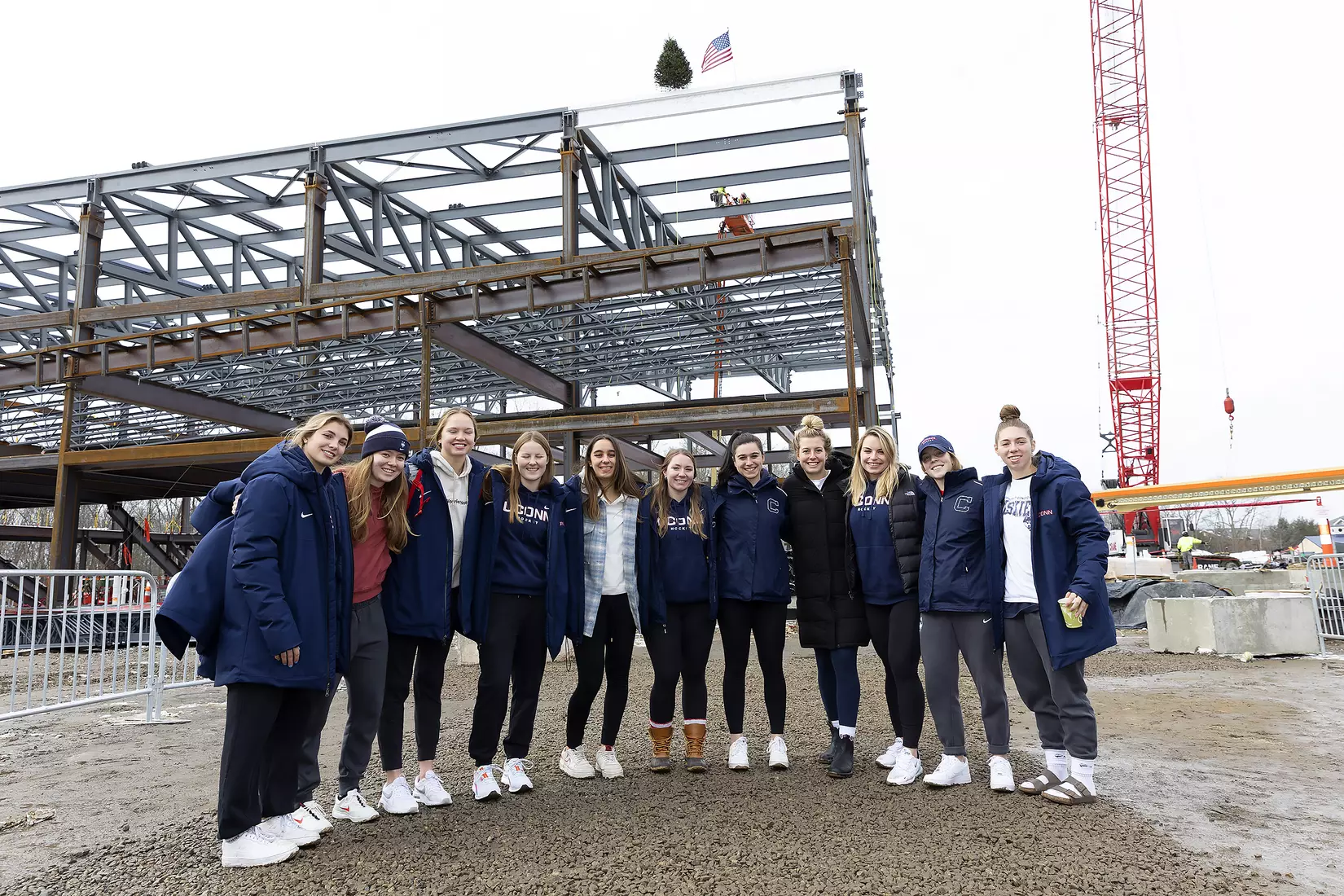 UConn Hockey Arena Topping-Off Ceremony 12/10/21