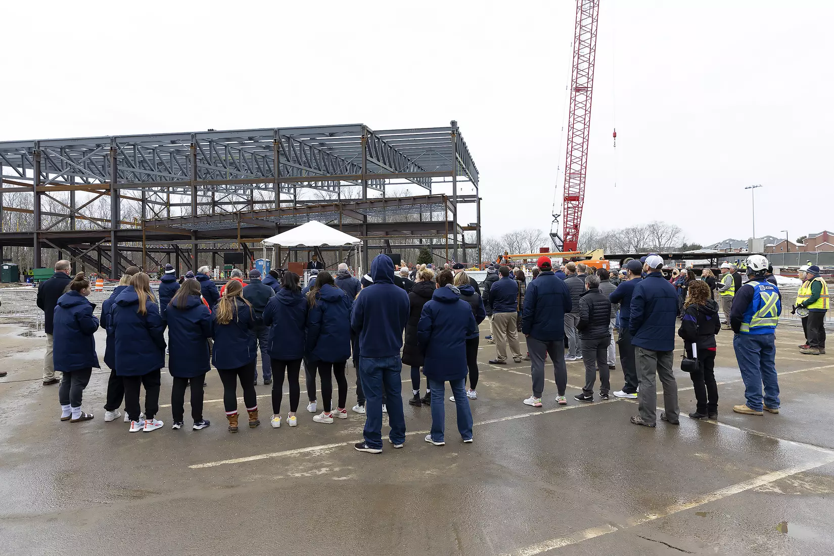 UConn Hockey Arena Topping-Off Ceremony 12/10/21