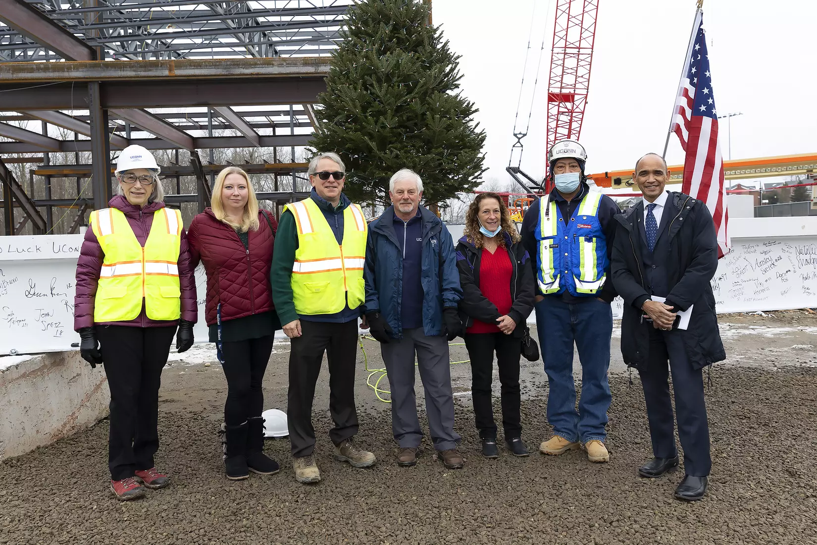 UConn Hockey Arena Topping-Off Ceremony 12/10/21