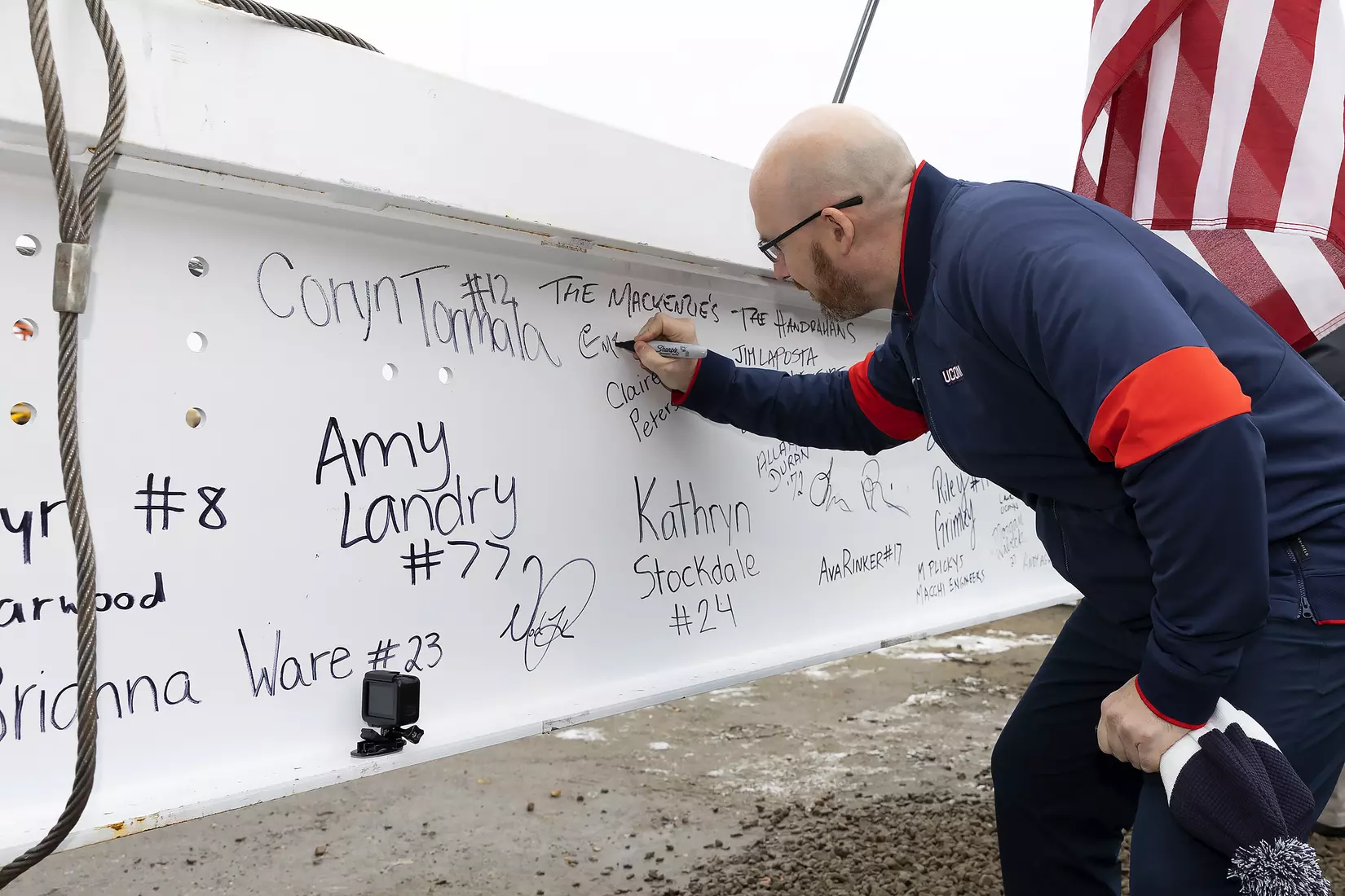 UConn Hockey Arena Topping-Off Ceremony 12/10/21
