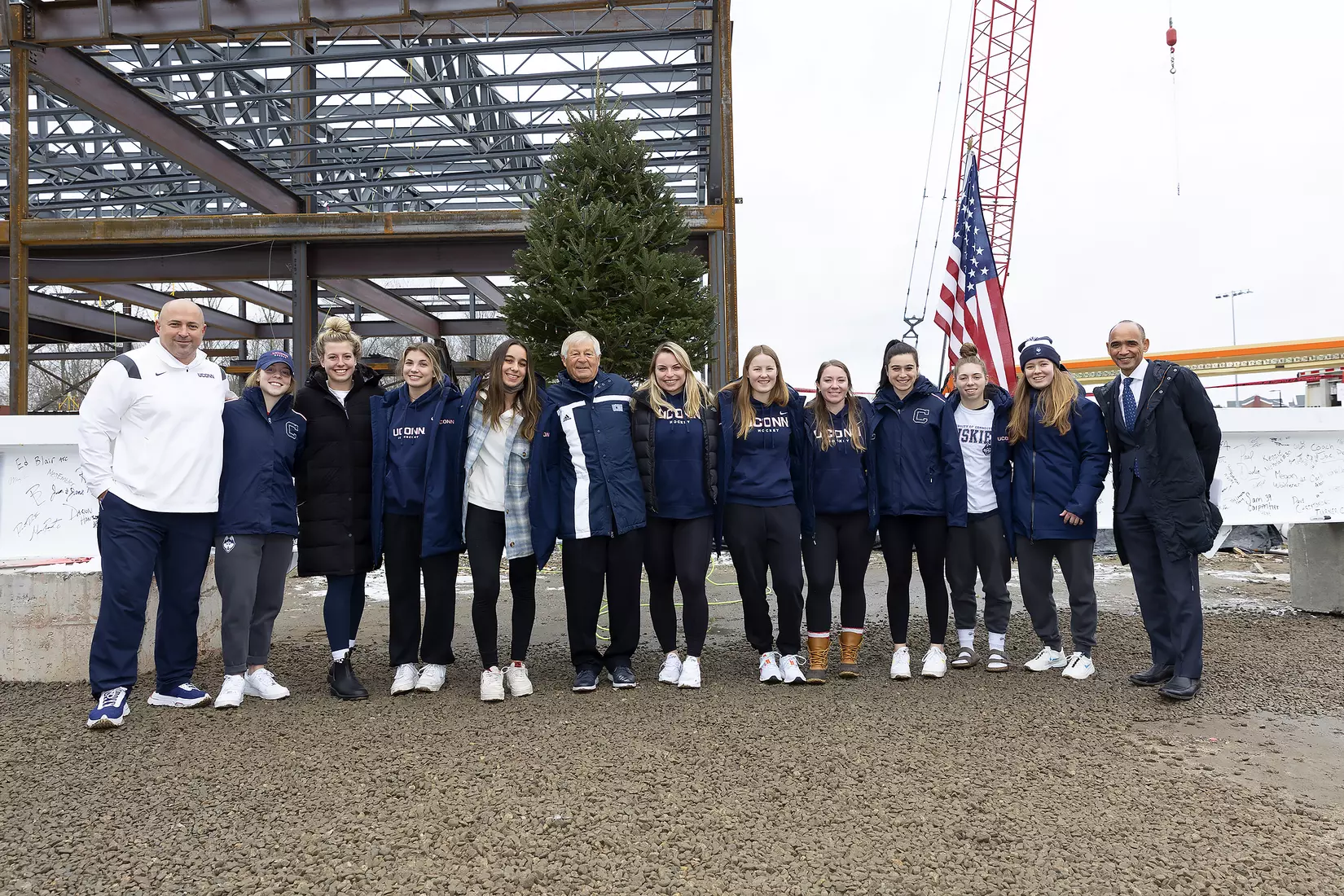UConn Hockey Arena Topping-Off Ceremony 12/10/21