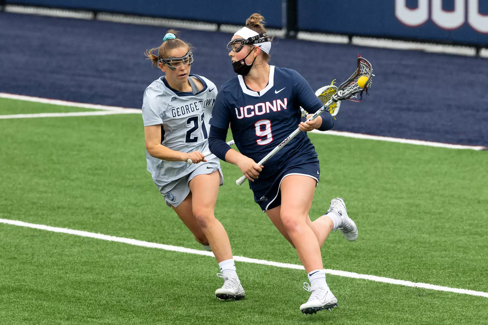UConn Lacrosse vs Georgetown at Joseph J. Morrone Stadium, April 25, 2021