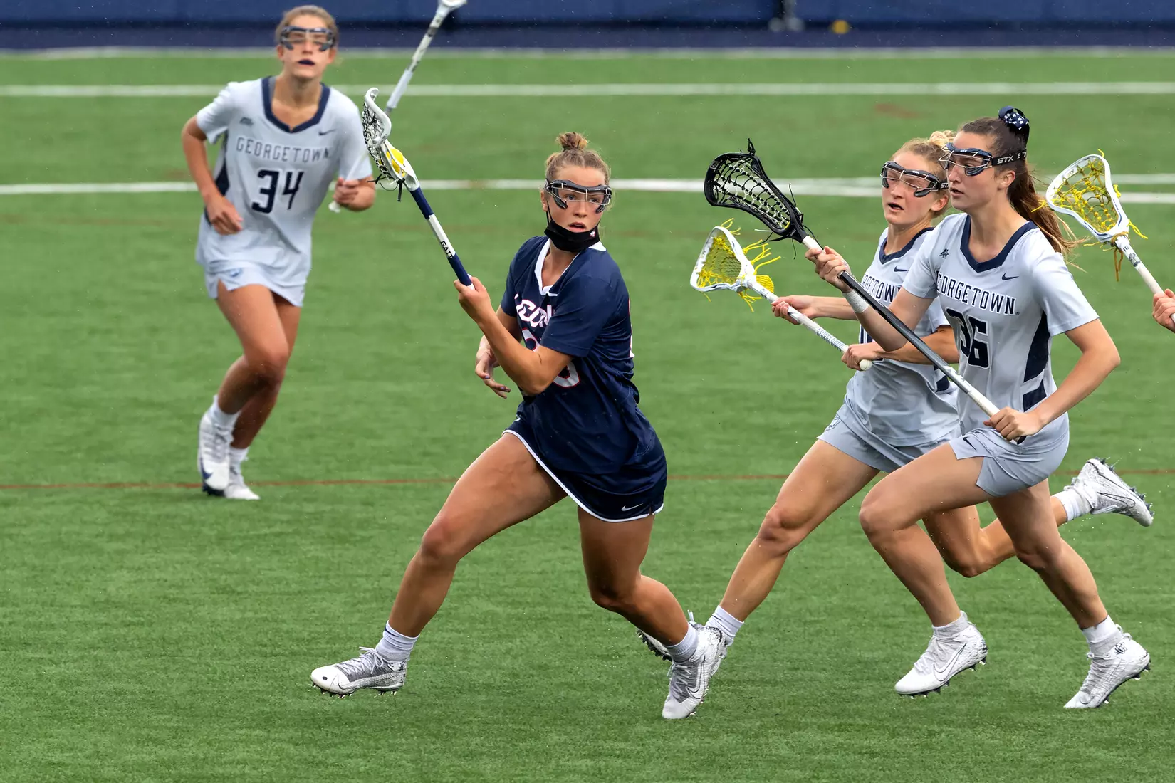 UConn Lacrosse vs Georgetown at Joseph J. Morrone Stadium, April 25, 2021