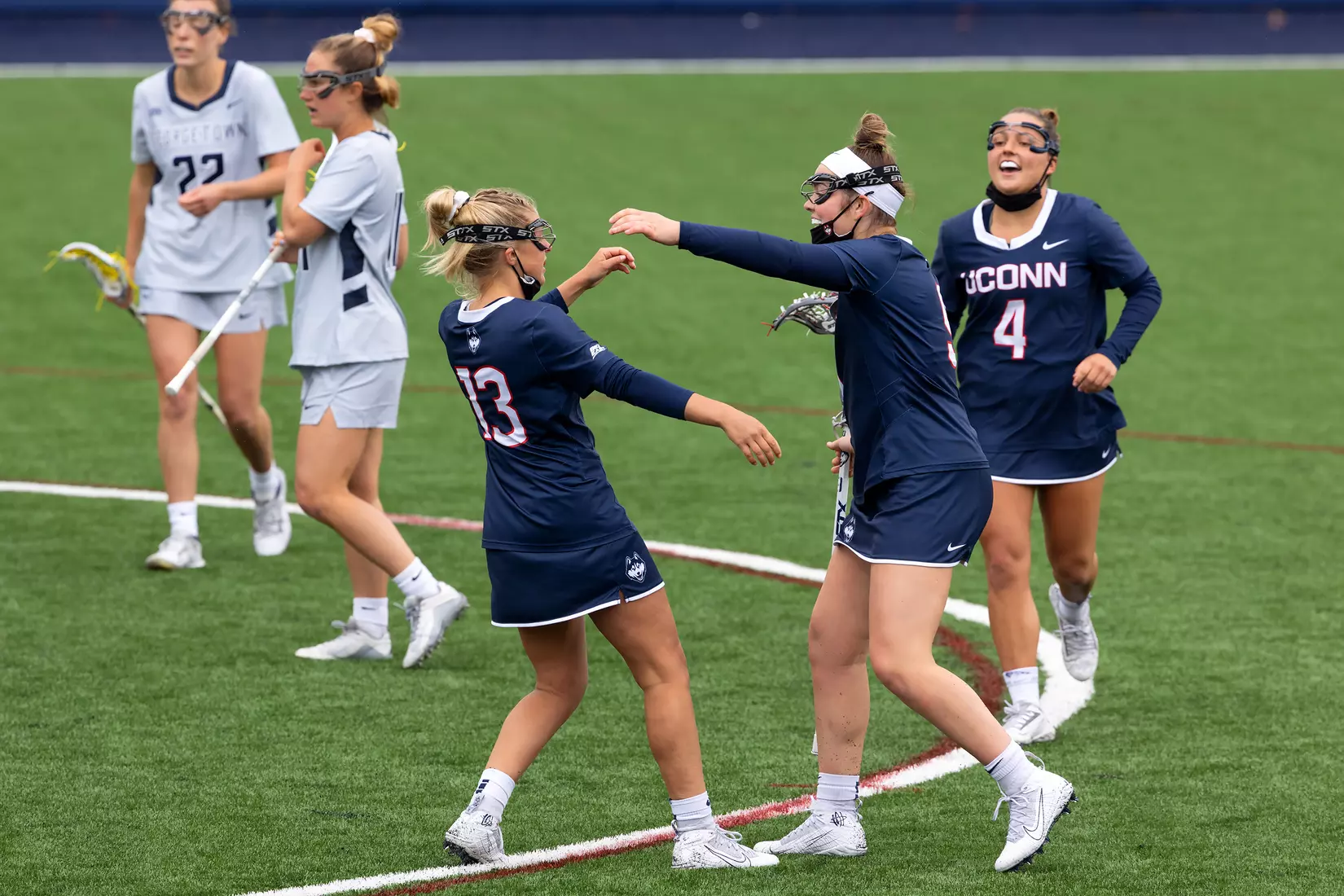 UConn Lacrosse vs Georgetown at Joseph J. Morrone Stadium, April 25, 2021