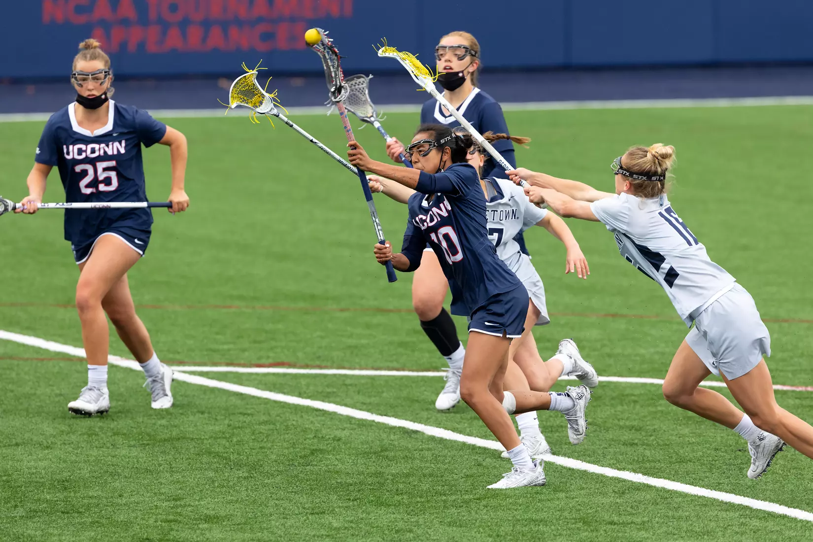 UConn Lacrosse vs Georgetown at Joseph J. Morrone Stadium, April 25, 2021