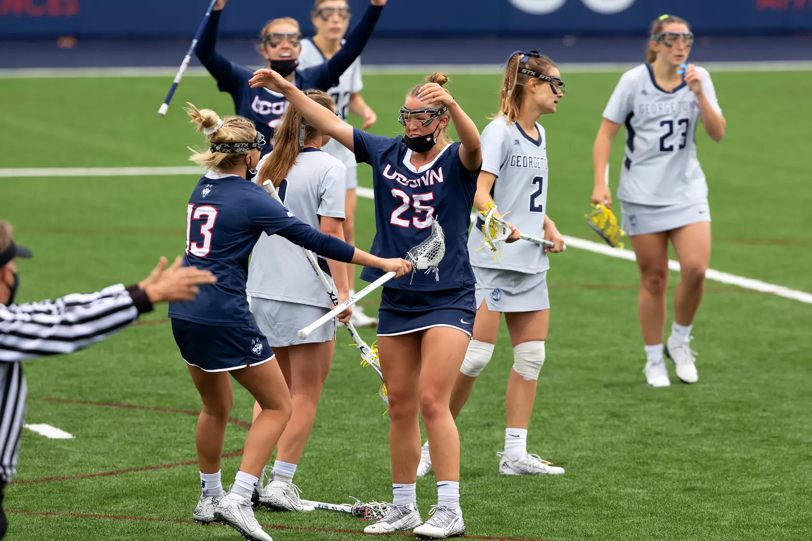 UConn Lacrosse vs Georgetown at Joseph J. Morrone Stadium, April 25, 2021