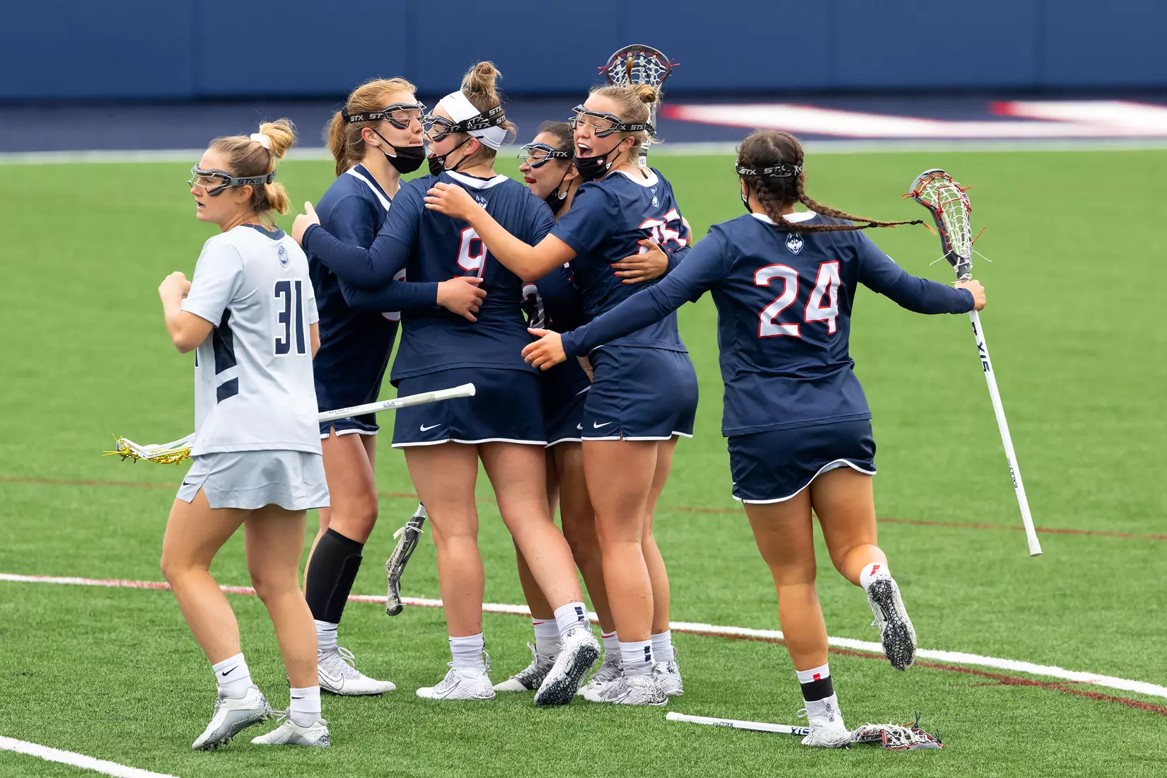 UConn Lacrosse vs Georgetown at Joseph J. Morrone Stadium, April 25, 2021