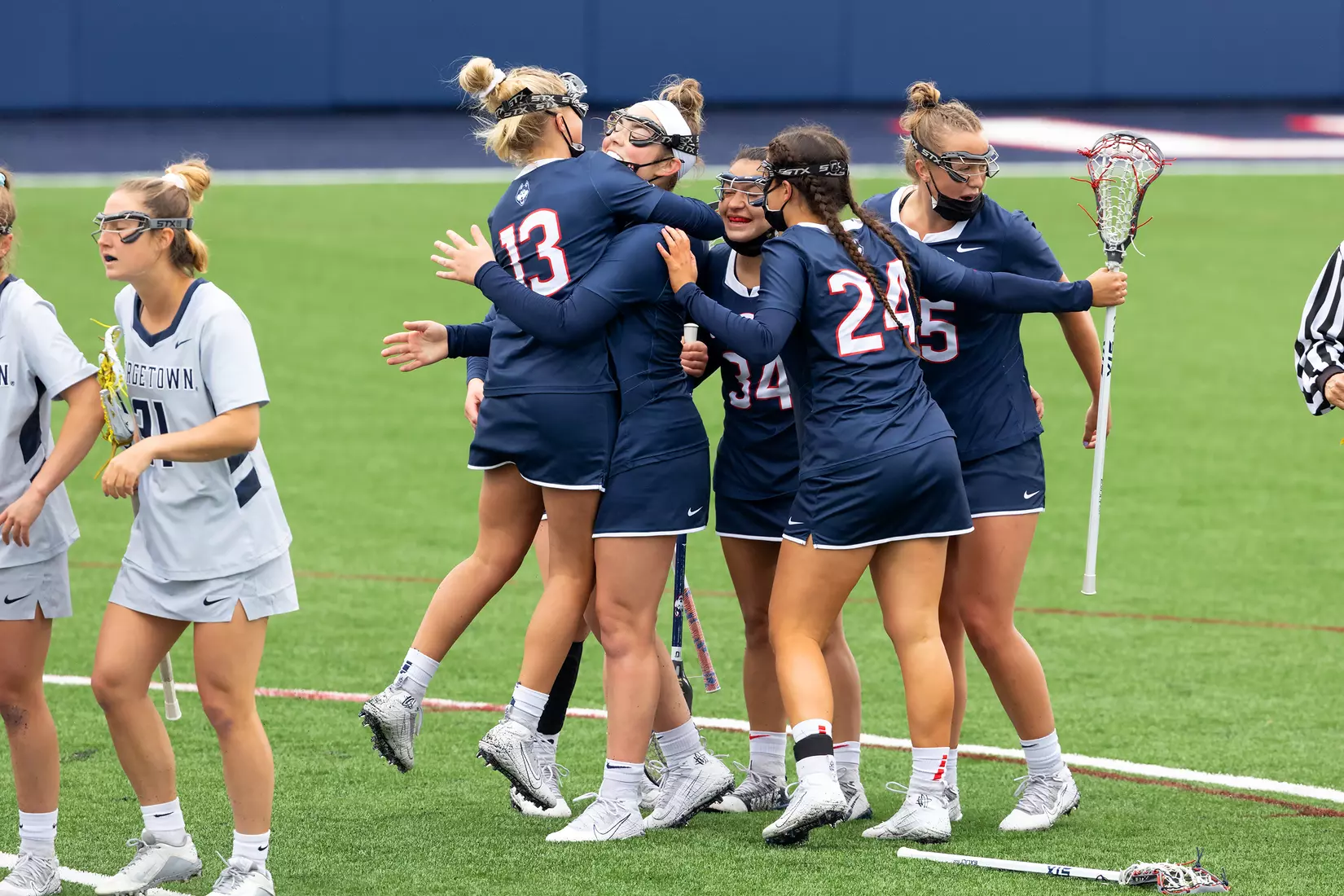 UConn Lacrosse vs Georgetown at Joseph J. Morrone Stadium, April 25, 2021