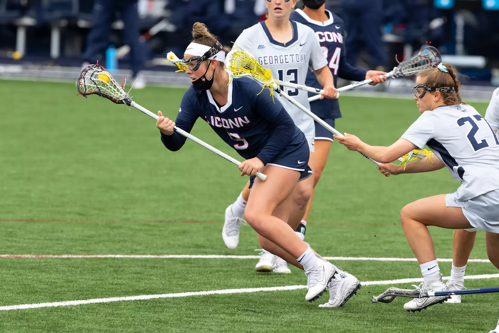 UConn Lacrosse vs Georgetown at Joseph J. Morrone Stadium, April 25, 2021