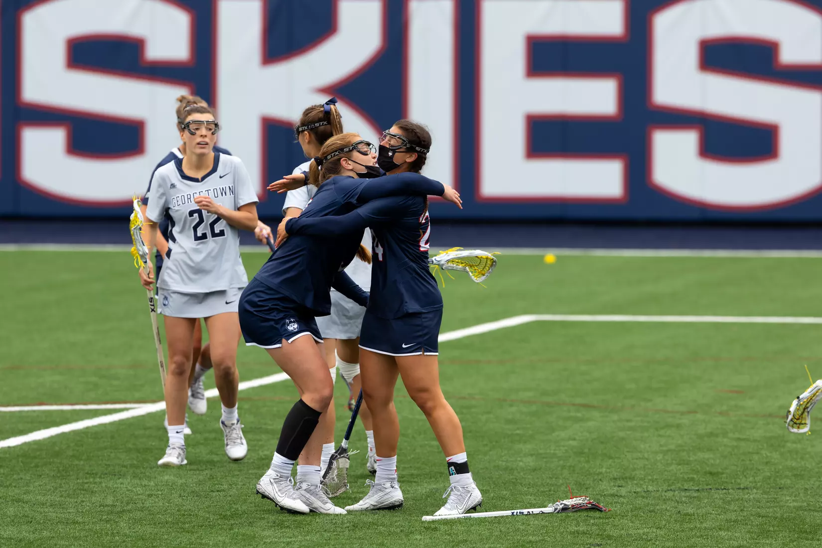 UConn Lacrosse vs Georgetown at Joseph J. Morrone Stadium, April 25, 2021