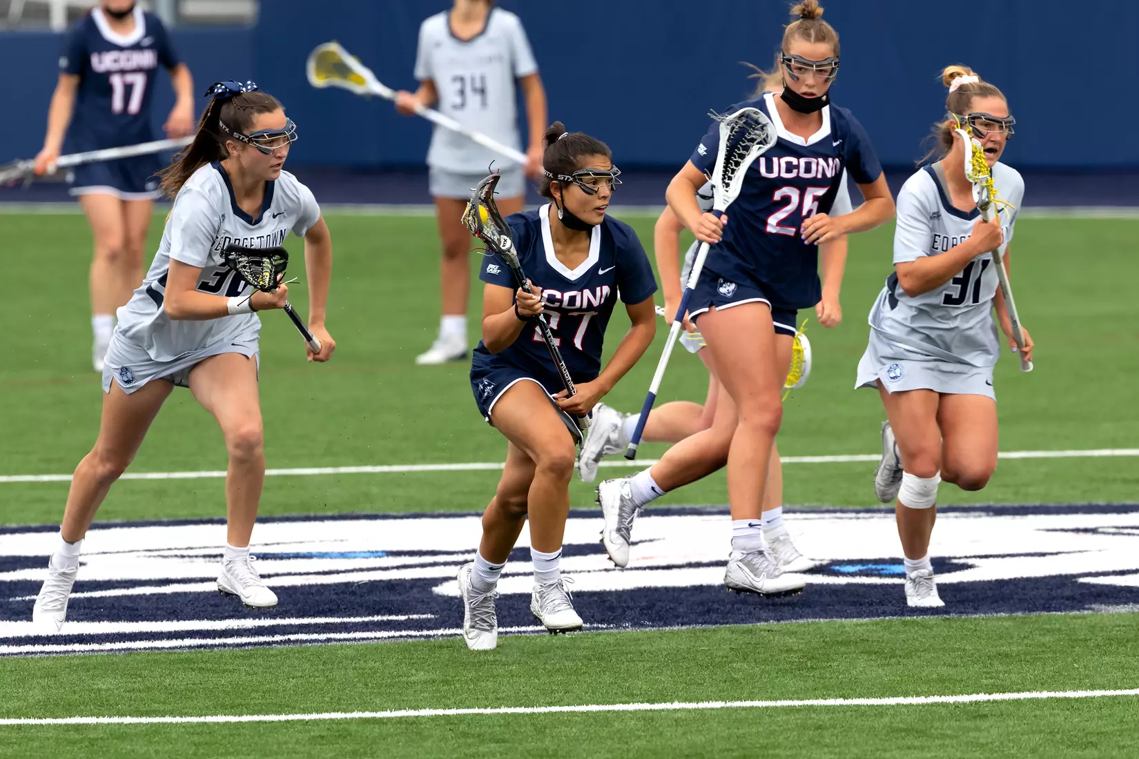 UConn Lacrosse vs Georgetown at Joseph J. Morrone Stadium, April 25, 2021