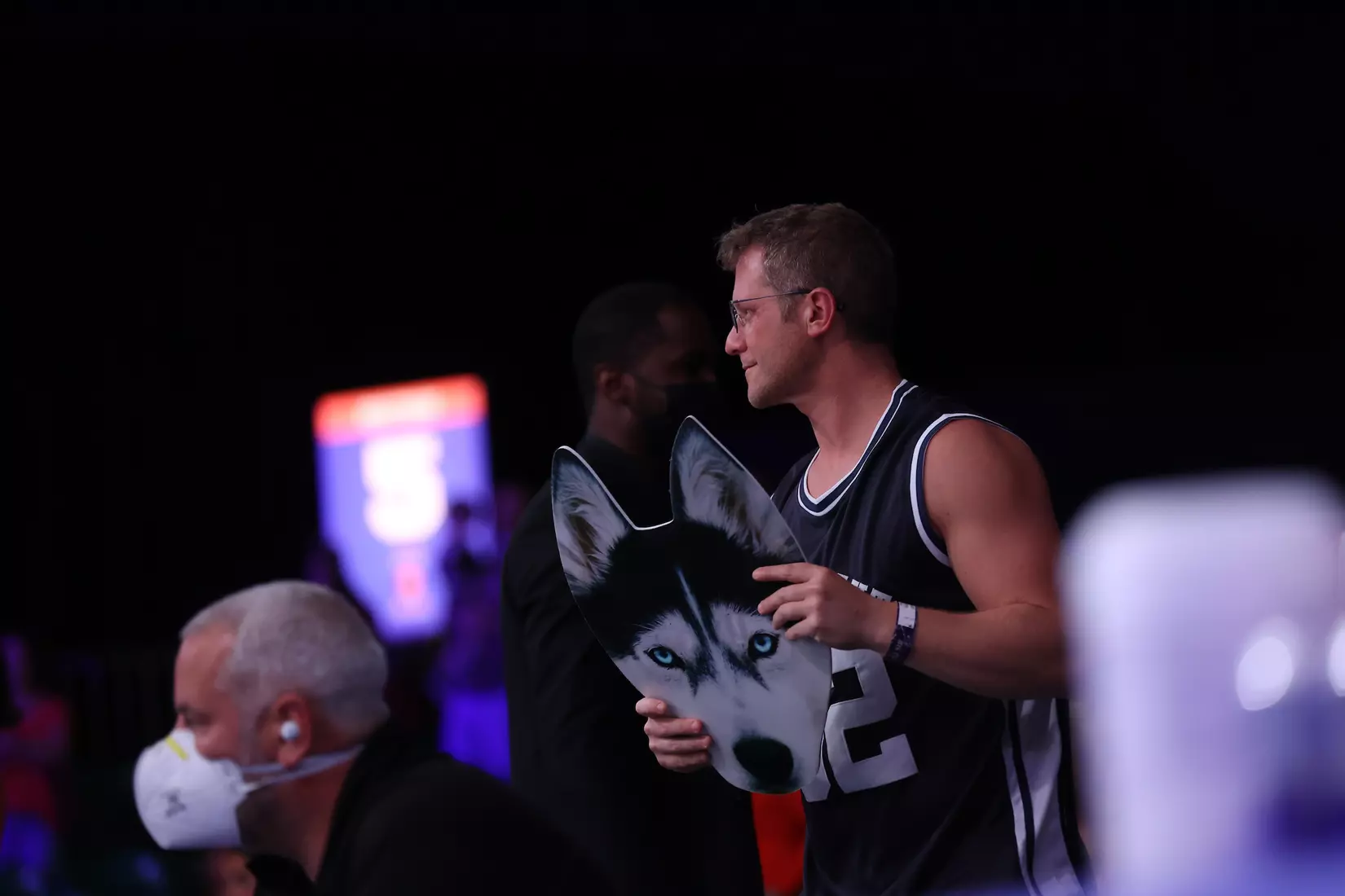 Connecticut Huskies fans at the Battle 4 Atlantis Wednesday, November 24, 2021 at Atlantis, Paradise Island in the Bahamas. (Photo by Tim Aylen)