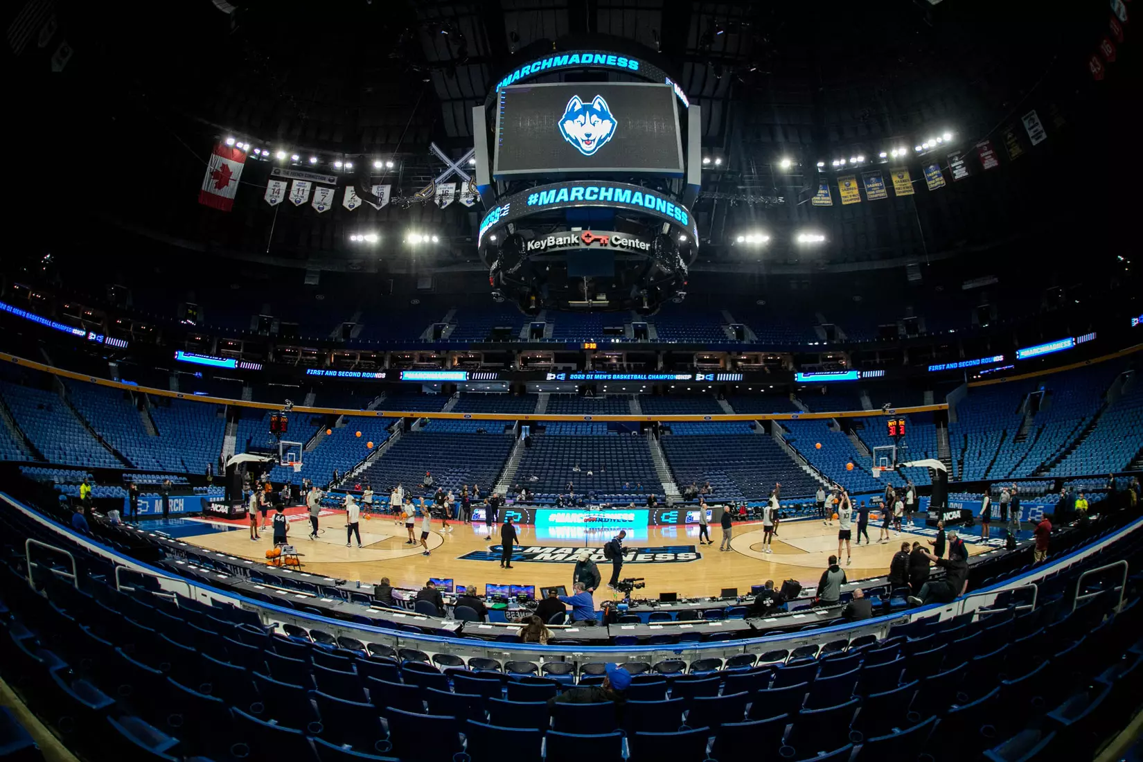 UConn men's basketball practices at KeyBank Center