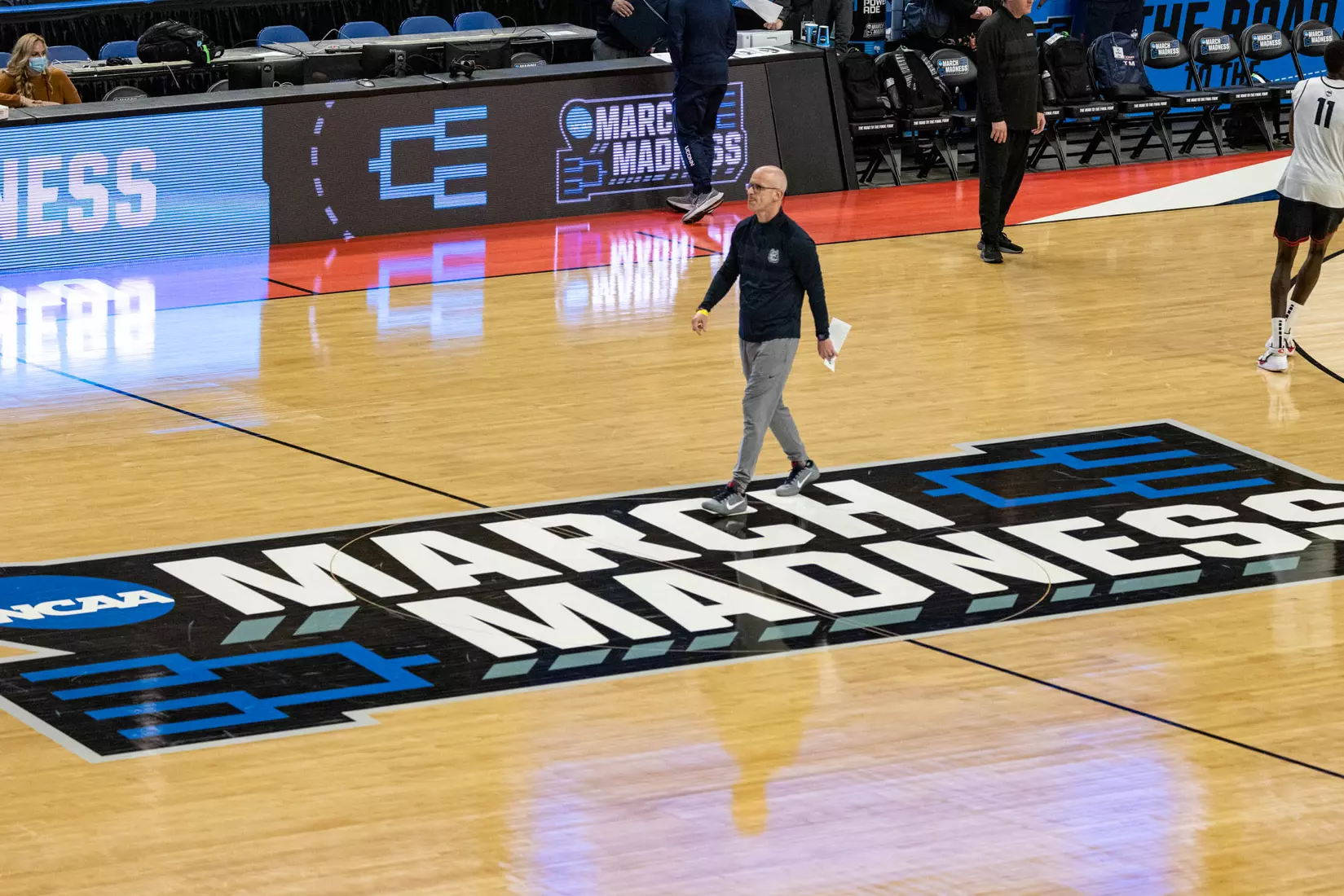 UConn men's basketball practices at KeyBank Center