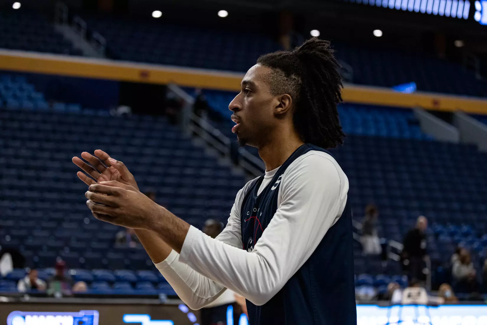 UConn men's basketball practices at KeyBank Center