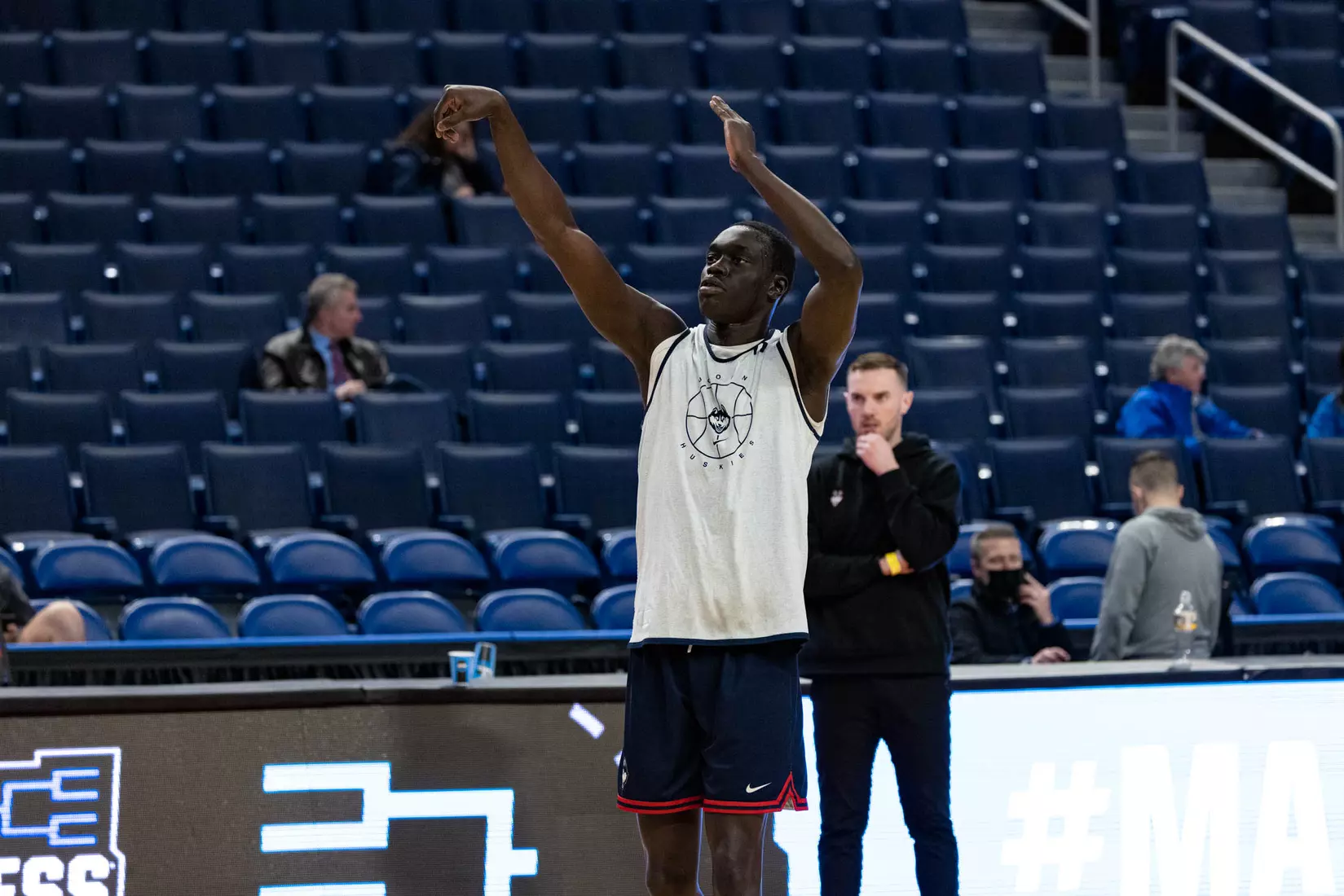 UConn men's basketball practices at KeyBank Center