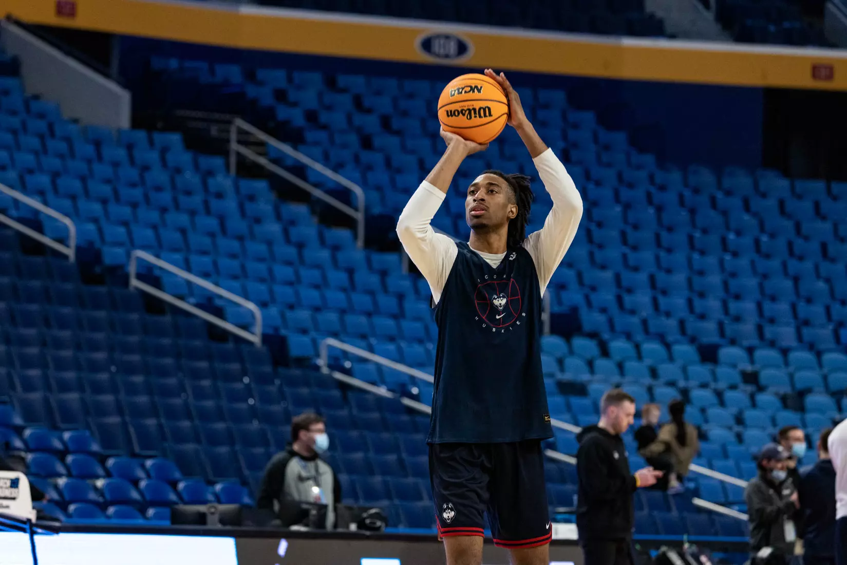UConn men's basketball practices at KeyBank Center