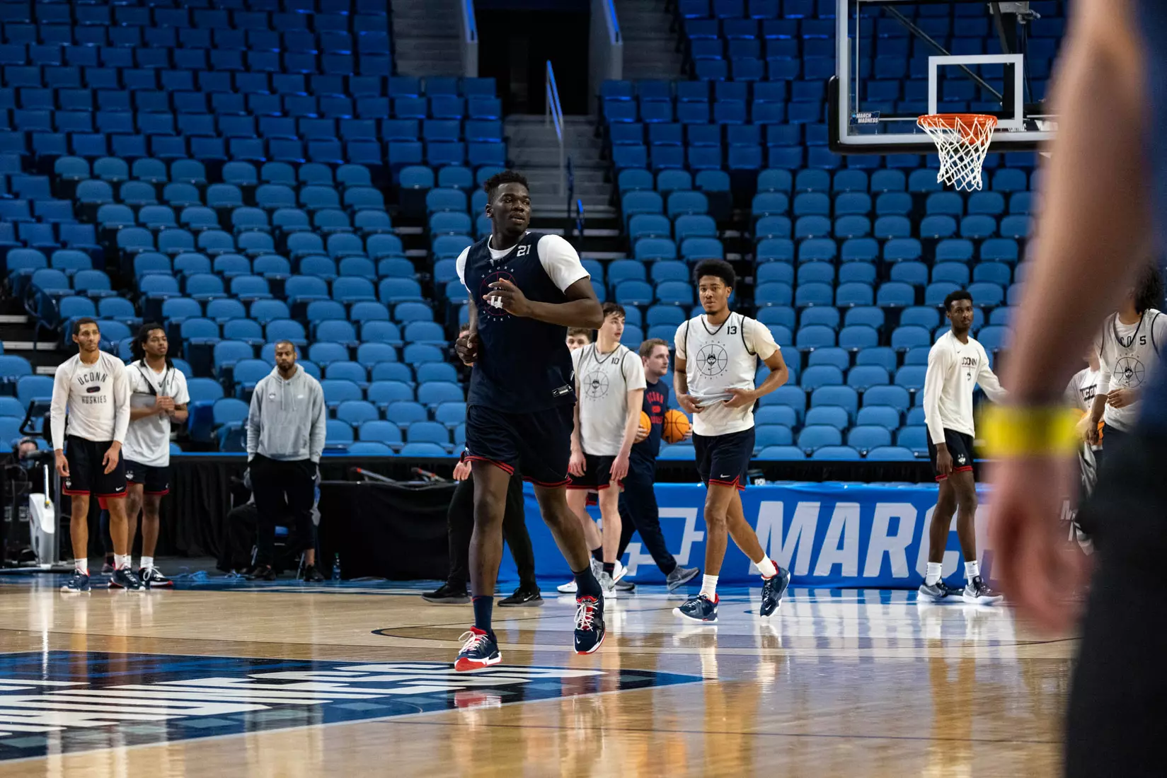 UConn men's basketball practices at KeyBank Center