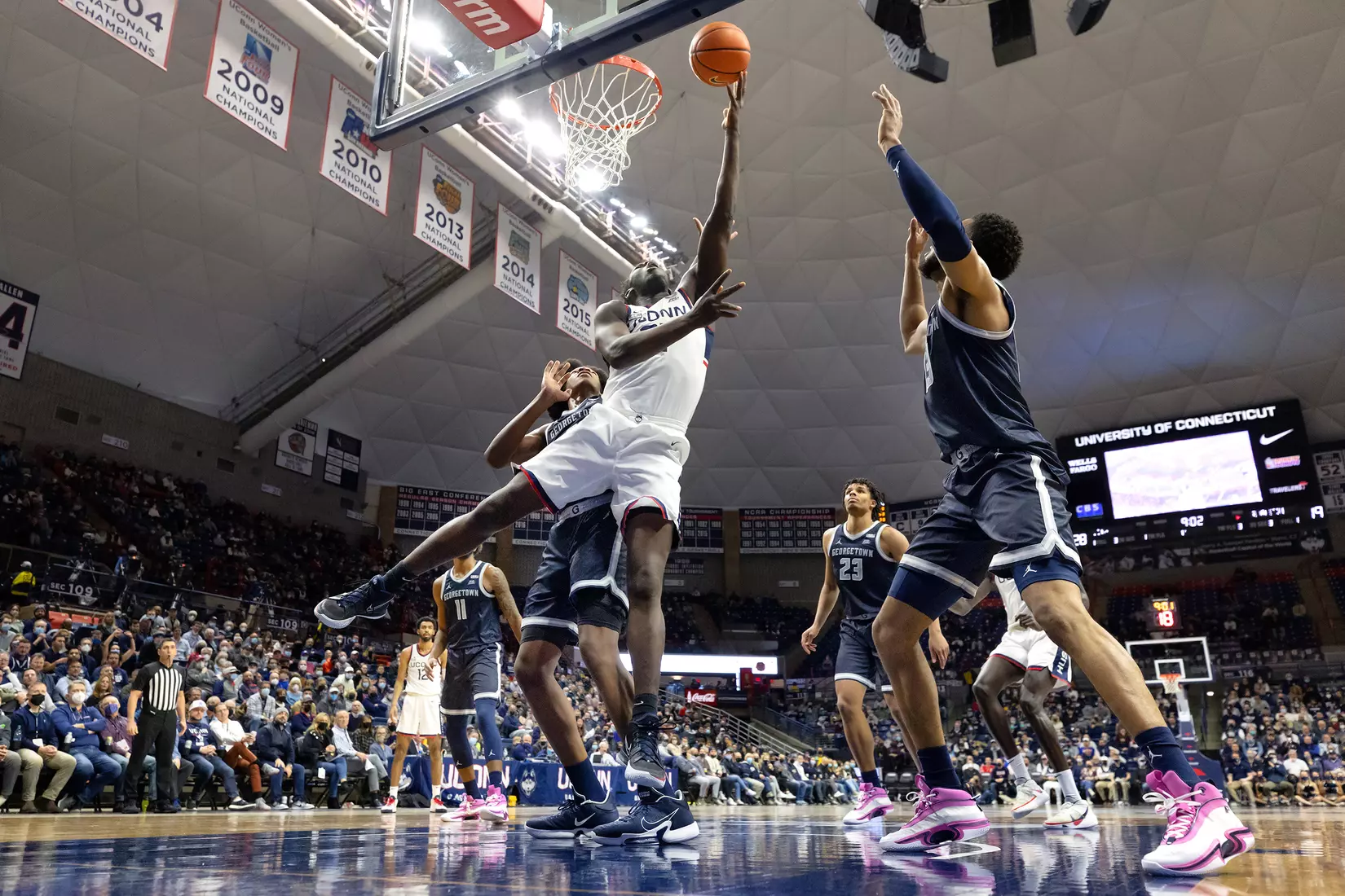 UConn vs Georgetown at Gampel Pavilion, 1/25/22