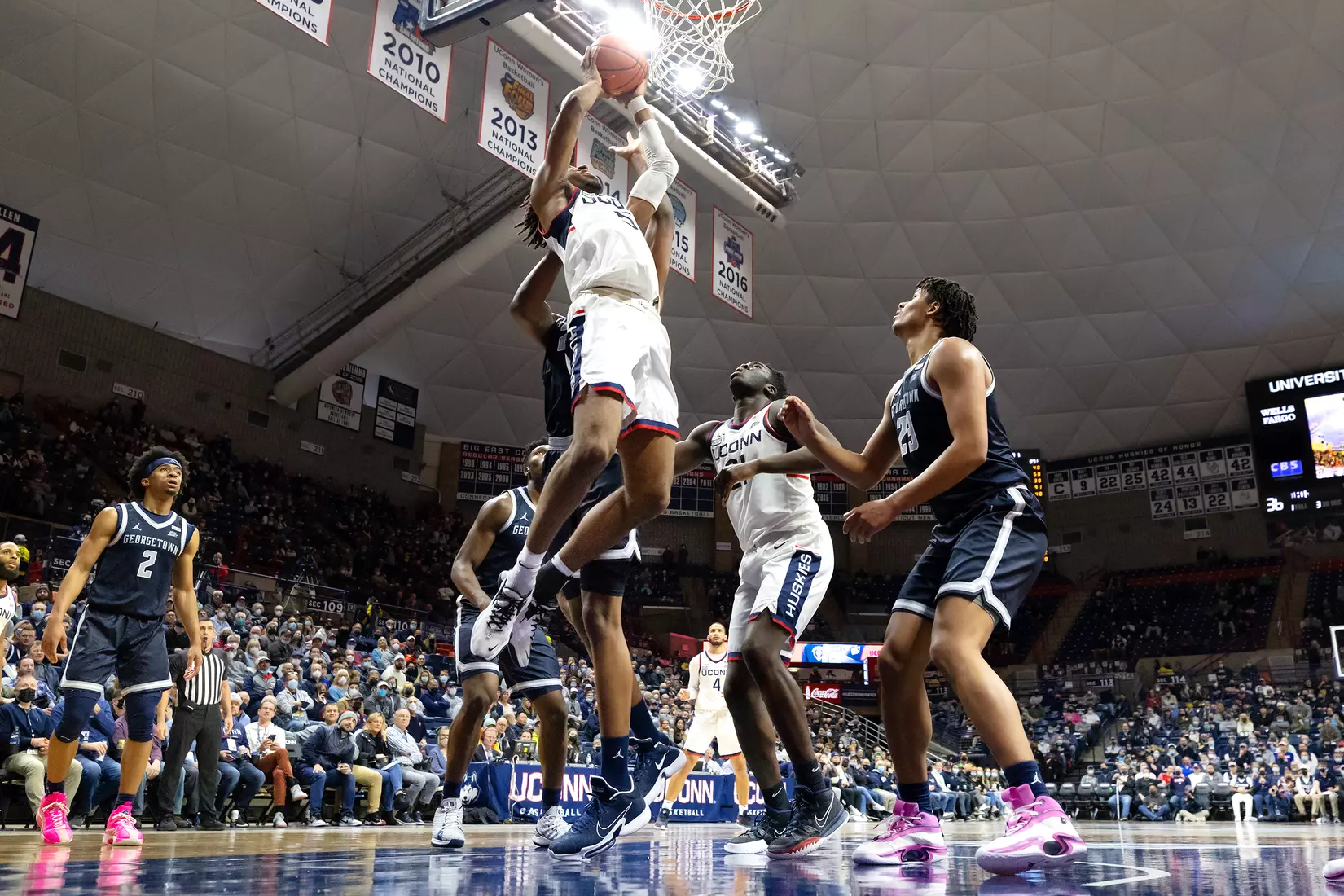 UConn vs Georgetown at Gampel Pavilion, 1/25/22