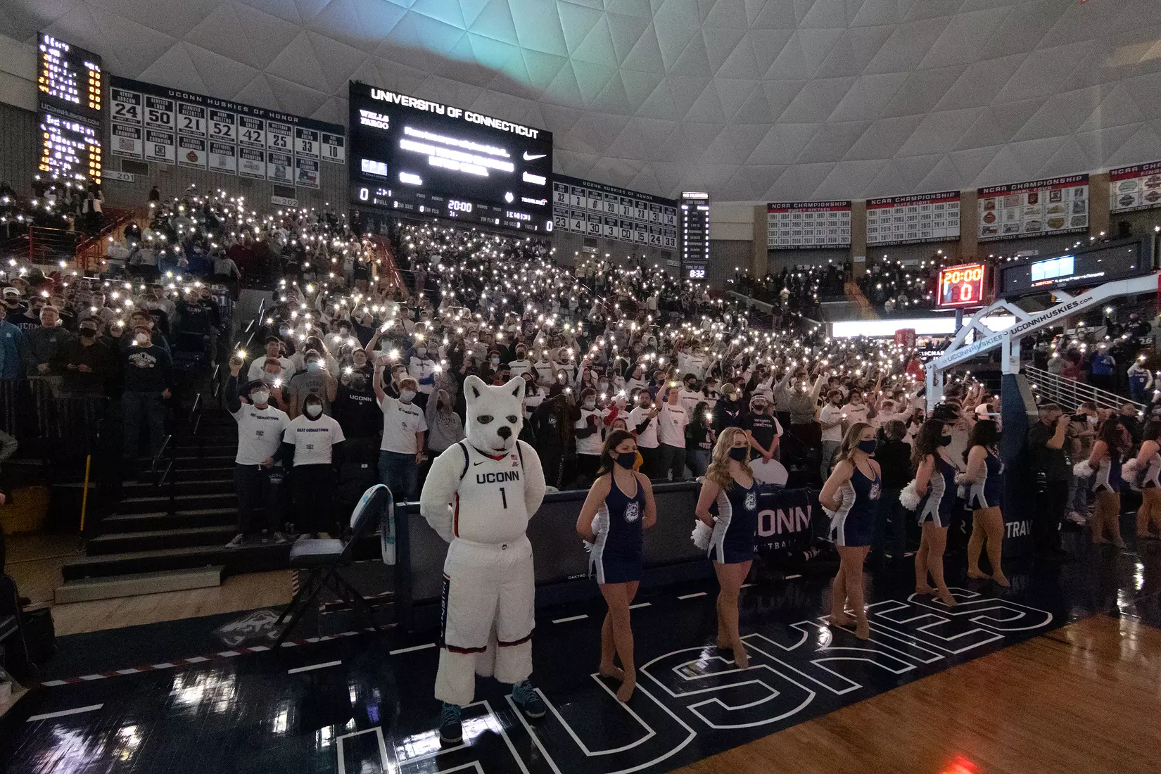 UConn vs Georgetown at Gampel Pavilion, 1/25/22
