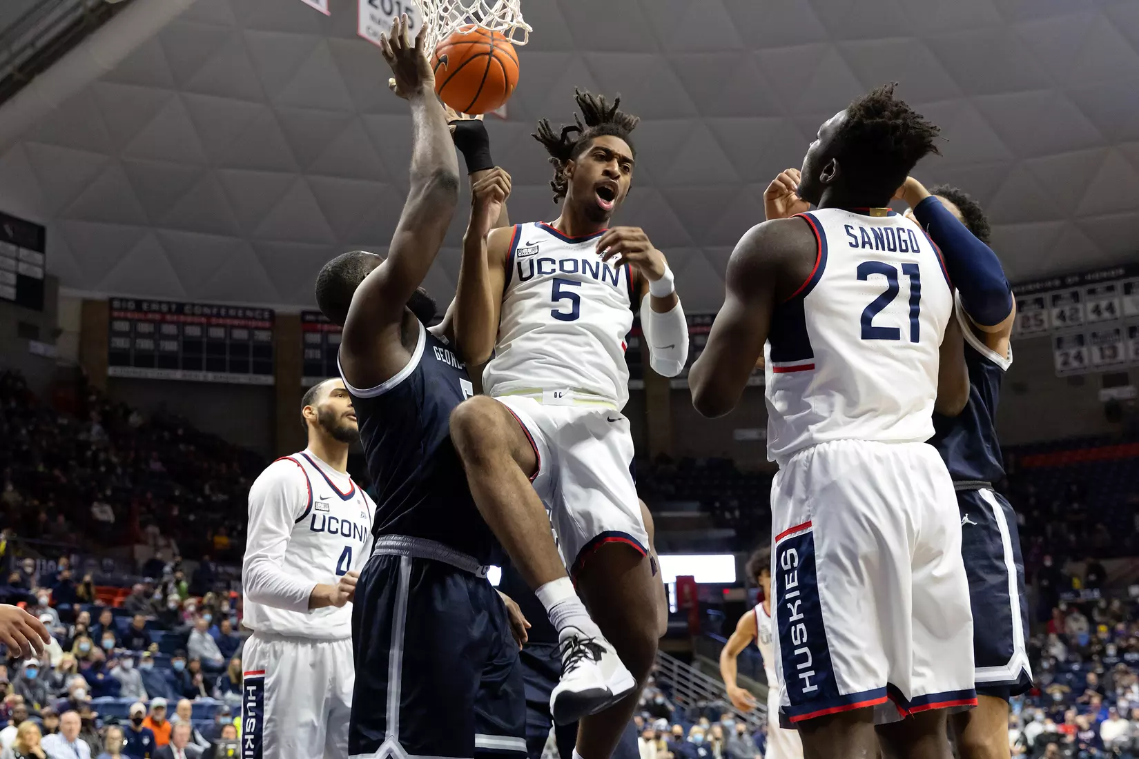 UConn vs Georgetown at Gampel Pavilion, 1/25/22