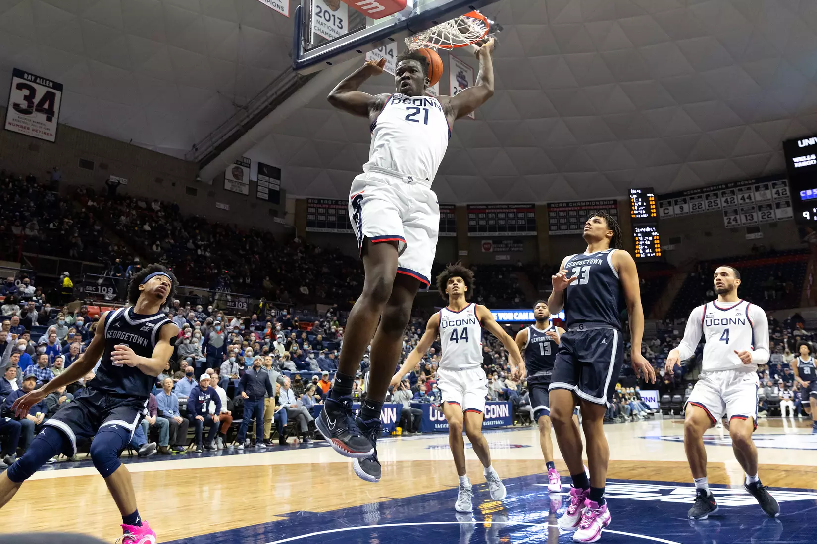 UConn vs Georgetown at Gampel Pavilion, 1/25/22