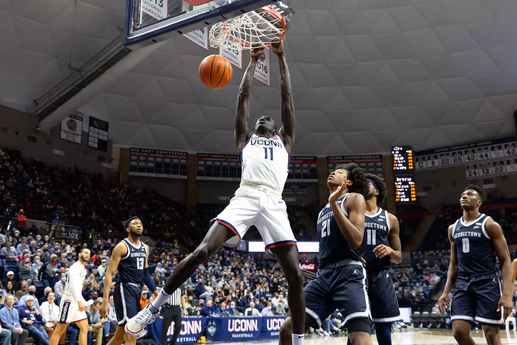 UConn vs Georgetown at Gampel Pavilion, 1/25/22