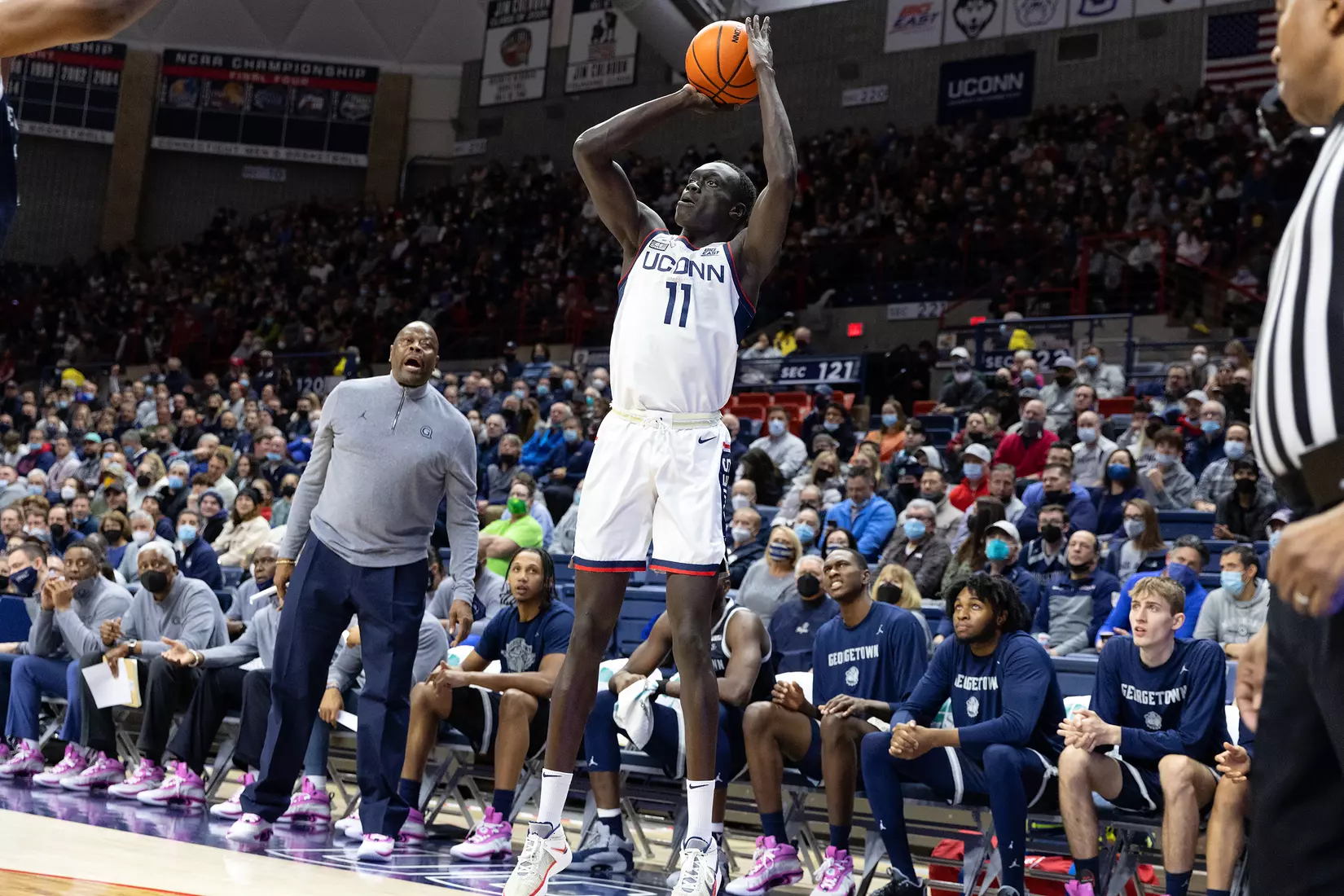 UConn vs Georgetown at Gampel Pavilion, 1/25/22