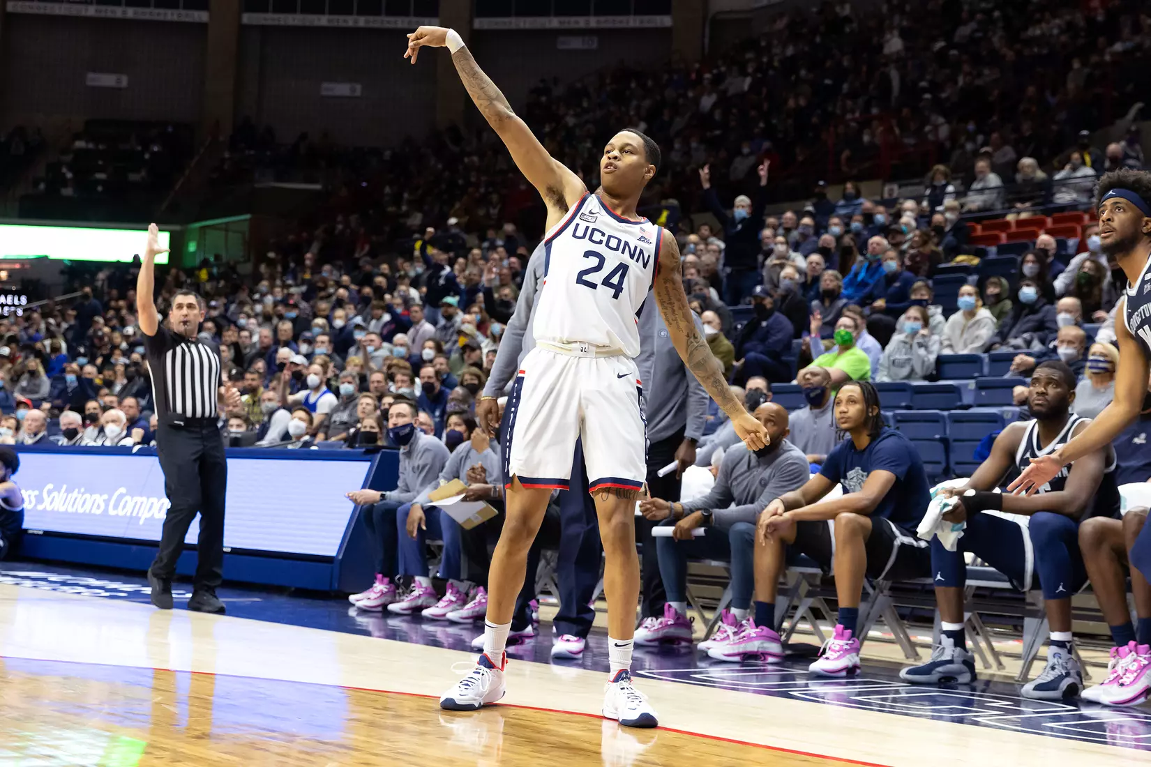 UConn vs Georgetown at Gampel Pavilion, 1/25/22