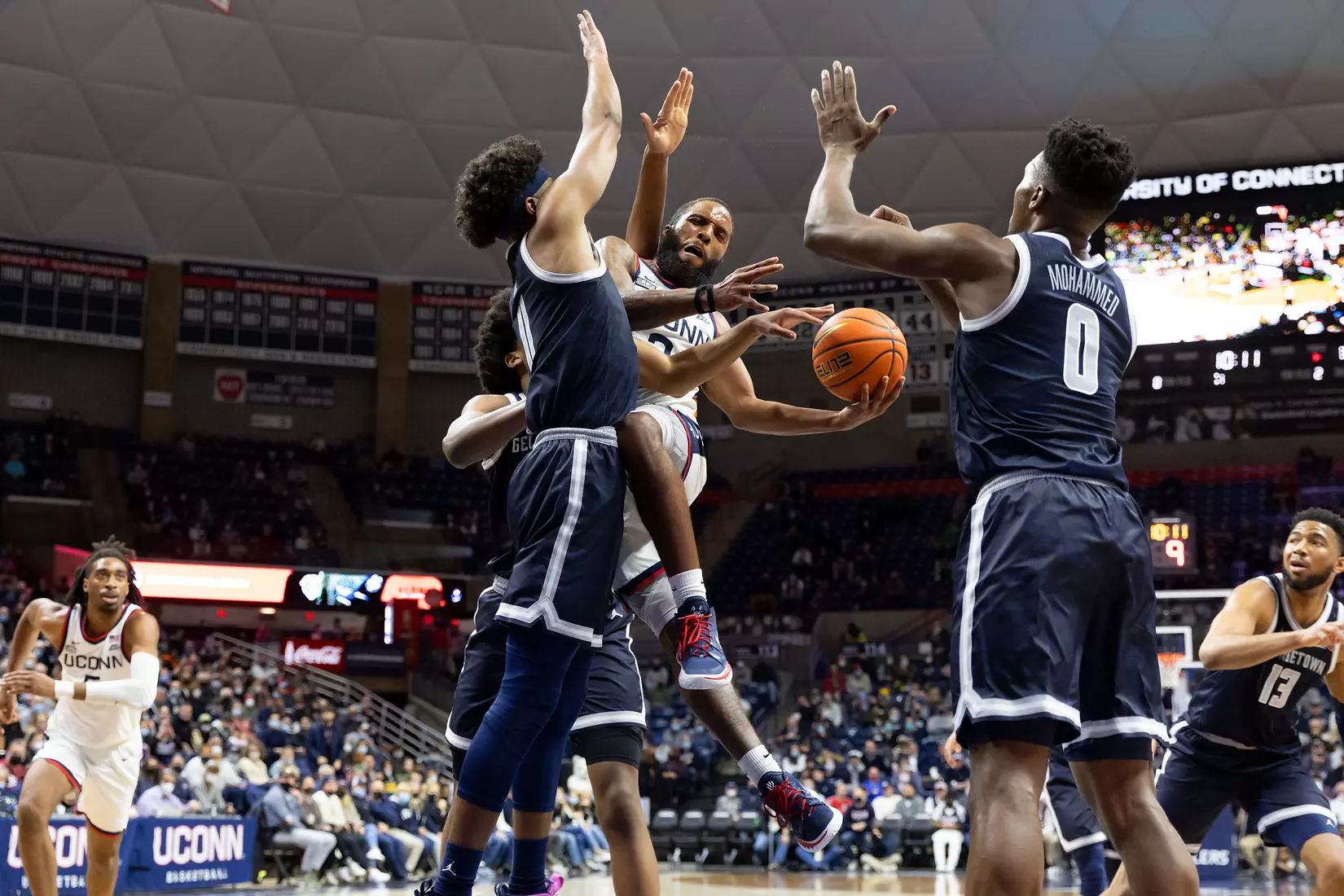 UConn vs Georgetown at Gampel Pavilion, 1/25/22