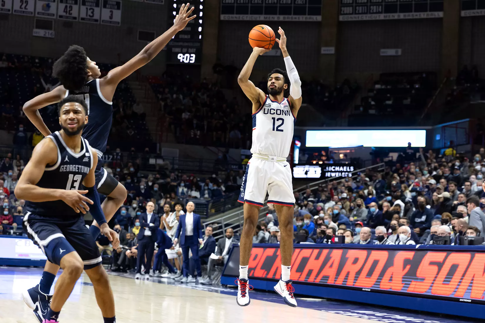 UConn vs Georgetown at Gampel Pavilion, 1/25/22
