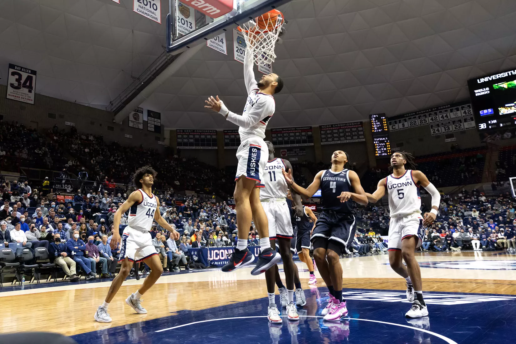 UConn vs Georgetown at Gampel Pavilion, 1/25/22