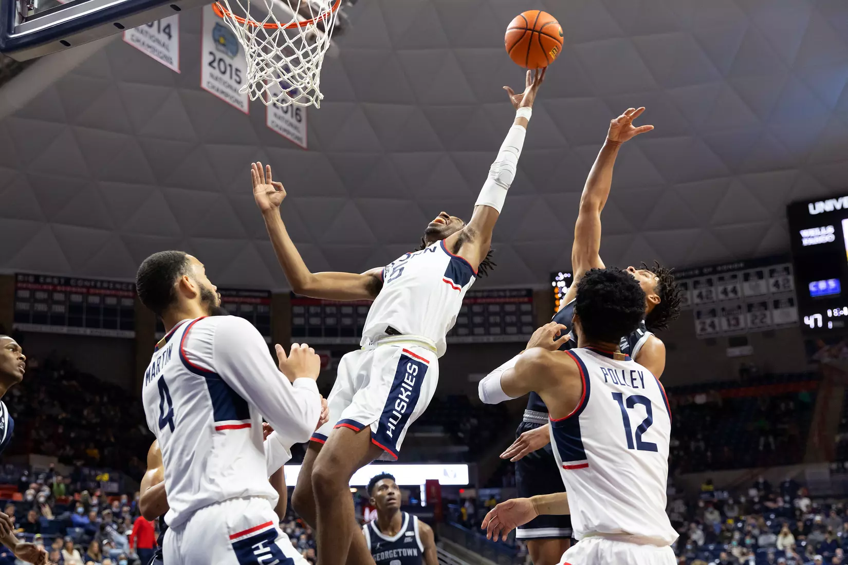 UConn vs Georgetown at Gampel Pavilion, 1/25/22