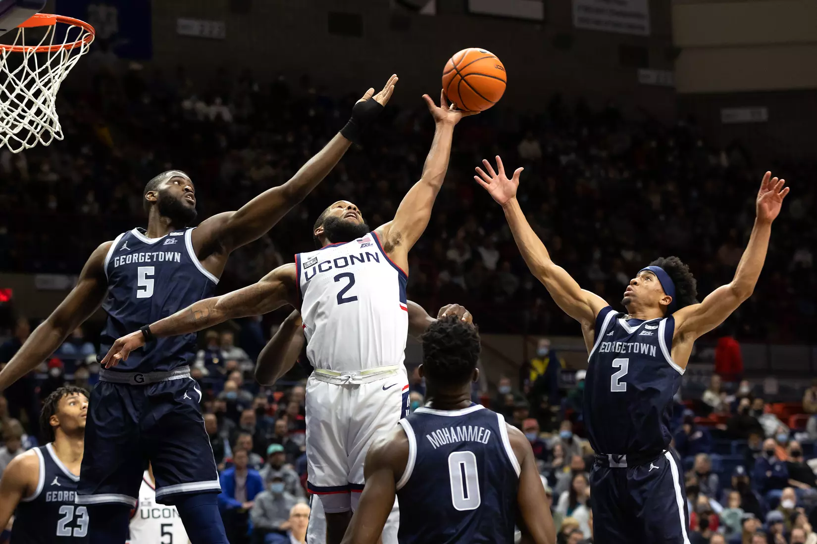 UConn vs Georgetown at Gampel Pavilion, 1/25/22