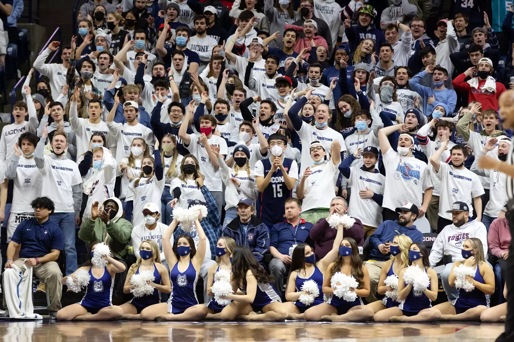 UConn vs Georgetown at Gampel Pavilion, 1/25/22
