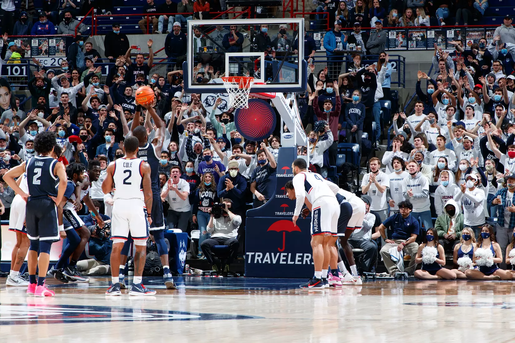 UConn vs Georgetown at Gampel Pavilion, 1/25/22