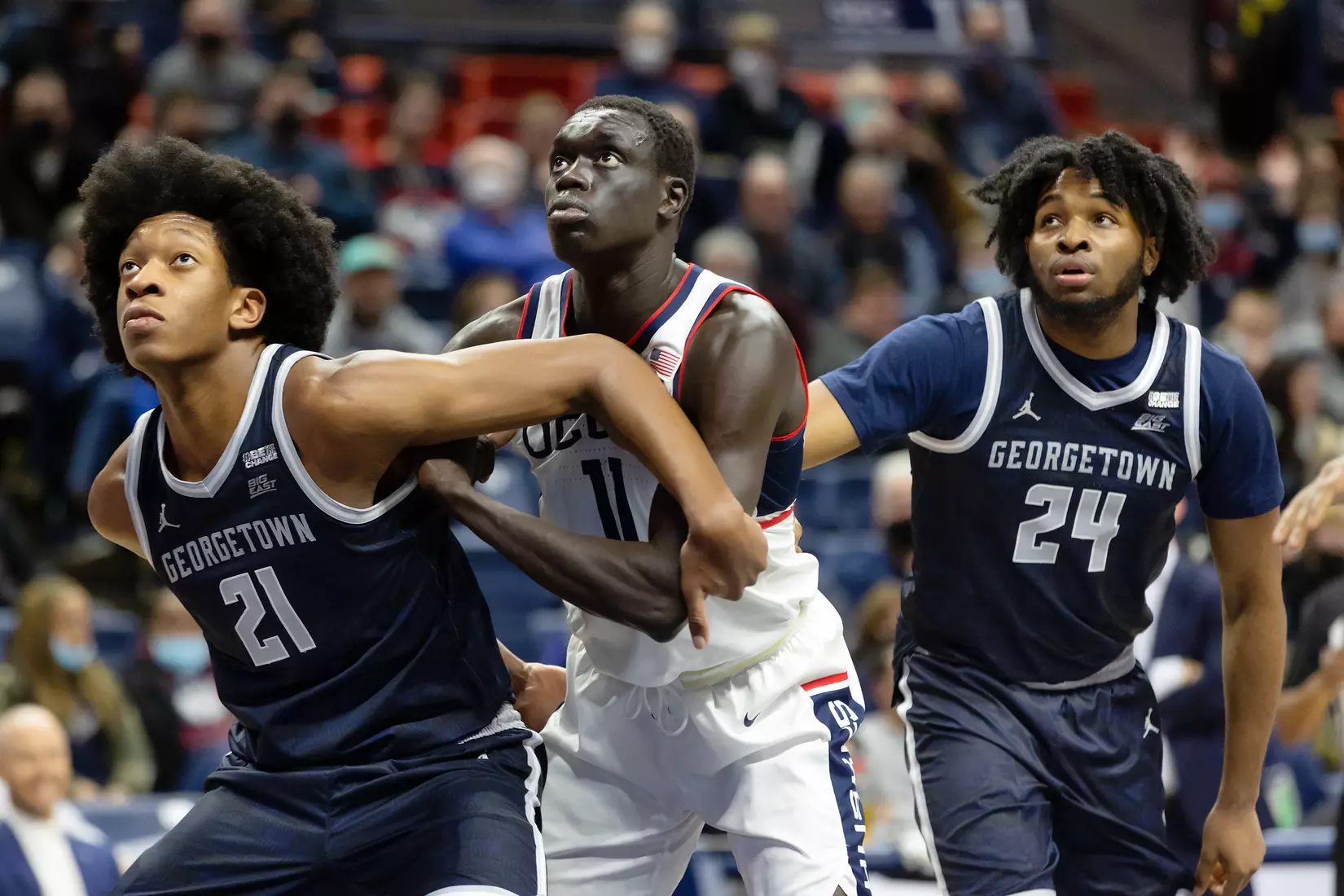 UConn vs Georgetown at Gampel Pavilion, 1/25/22