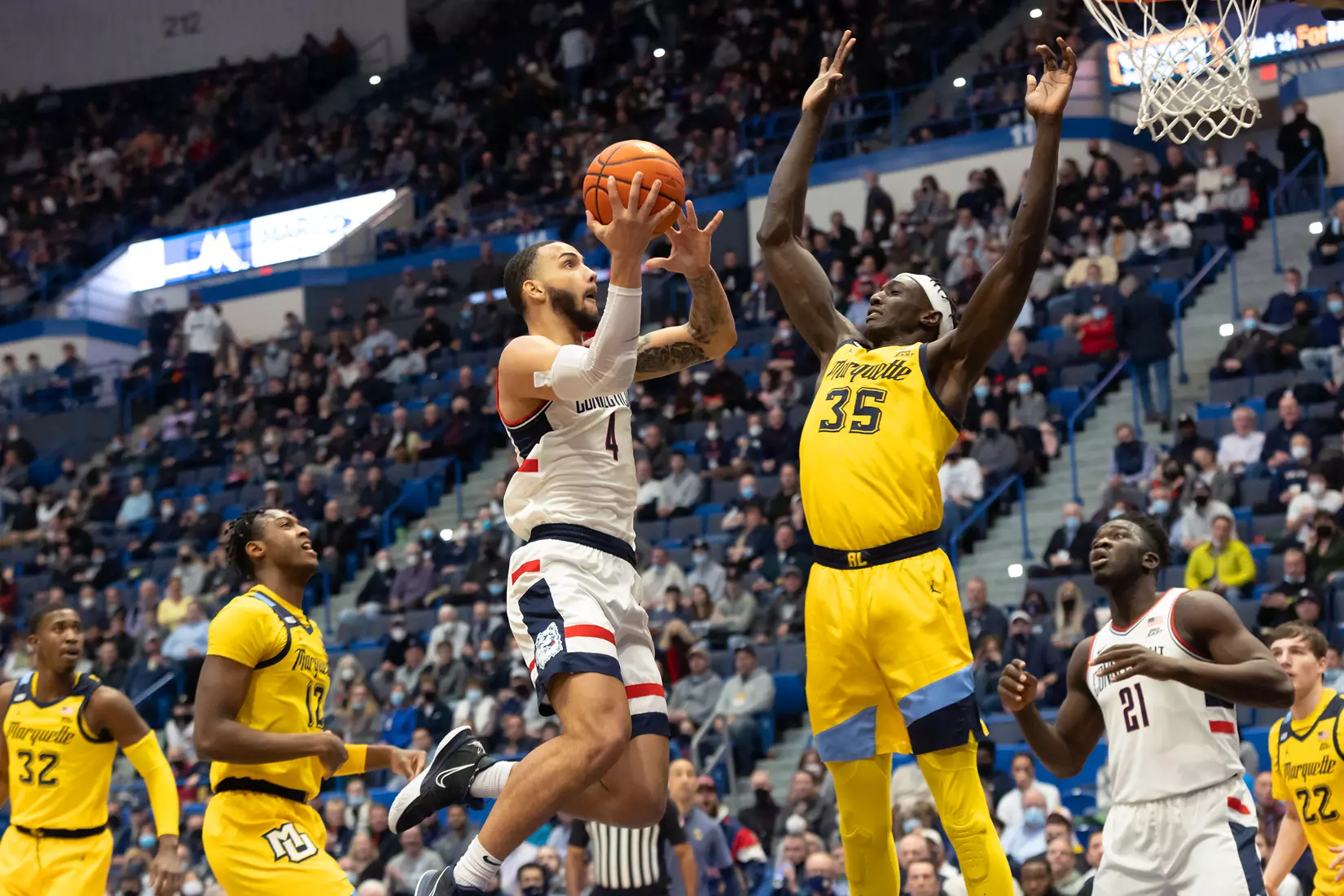 UConn vs Marquette at XL Center, Hartford, CT 2/8/22