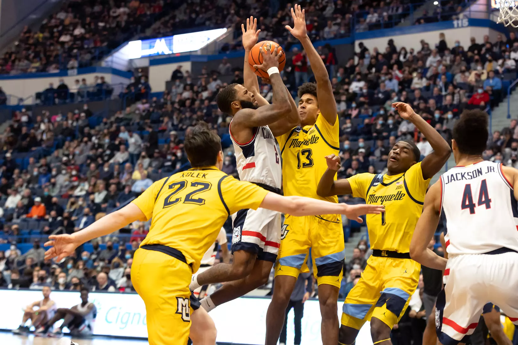 UConn vs Marquette at XL Center, Hartford, CT 2/8/22