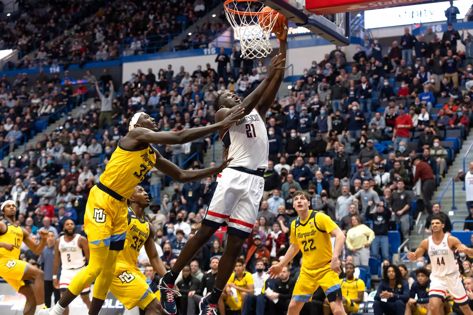 UConn vs Marquette at XL Center, Hartford, CT 2/8/22